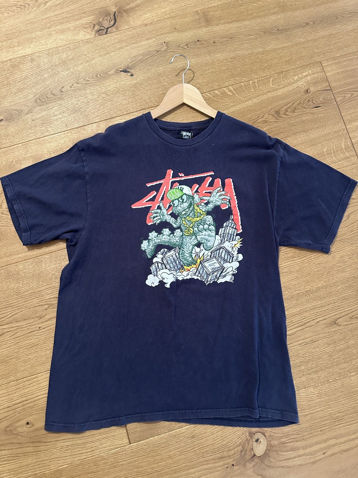 Stussy × Vintage Stüssy vintage Tee Size US XL / EU 56 / 4 - 1 Thumbnail