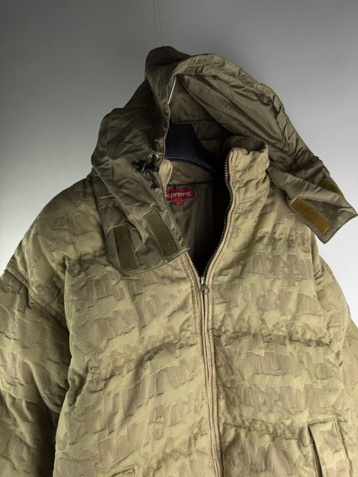 Supreme 🇺🇸 Supreme SS22 Fat Tip Jacquard Denim Puffer Jacket Olive Size US M / EU 48-50 / 2 - 2 Thumbnail