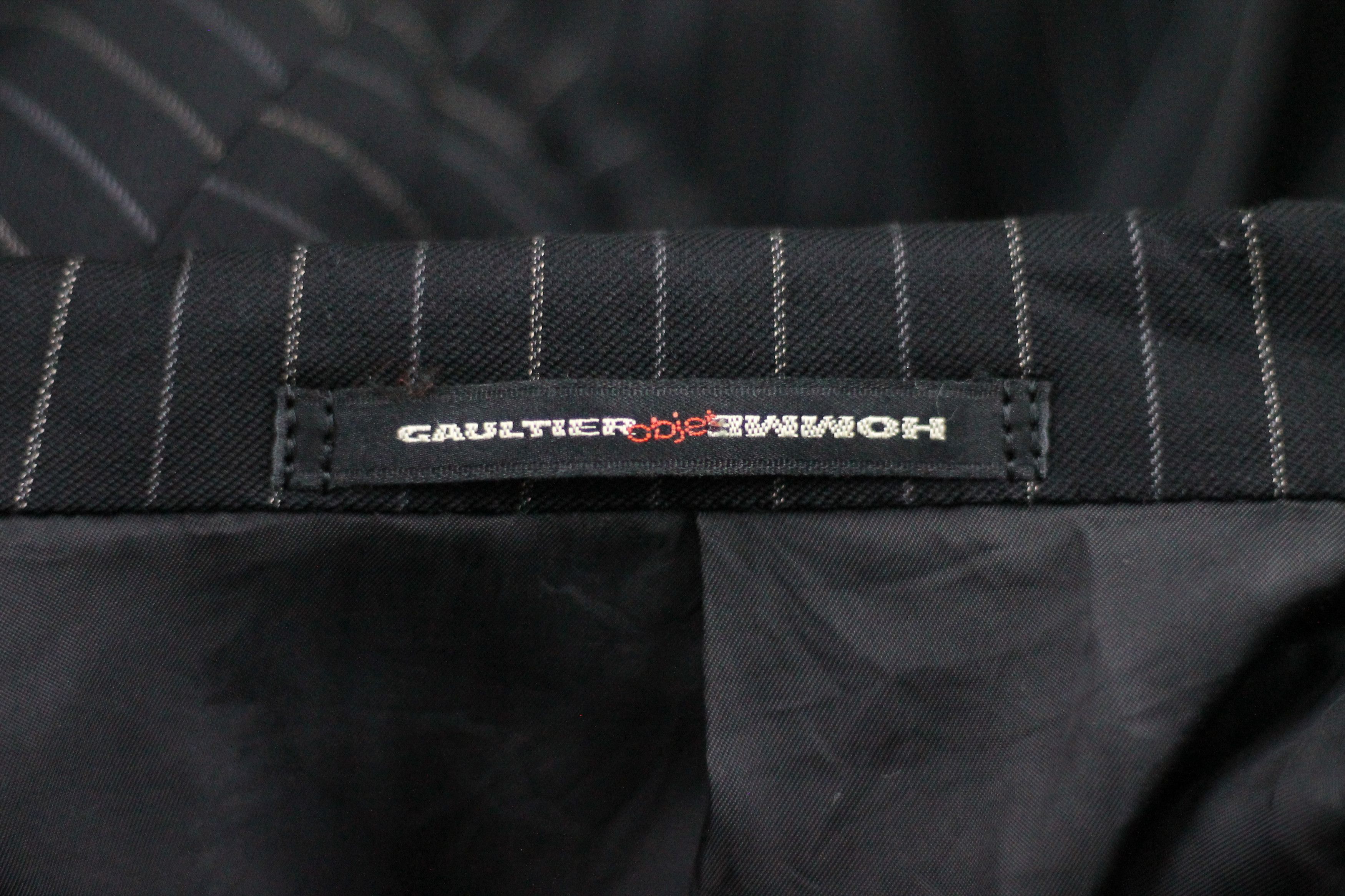 Gaultier Homme Objet × Jean Paul Gaultier Vintage Object Gaultier Jean Paul Stripe Blazer Jacket Size US M / EU 48-50 / 2 - 9 Thumbnail
