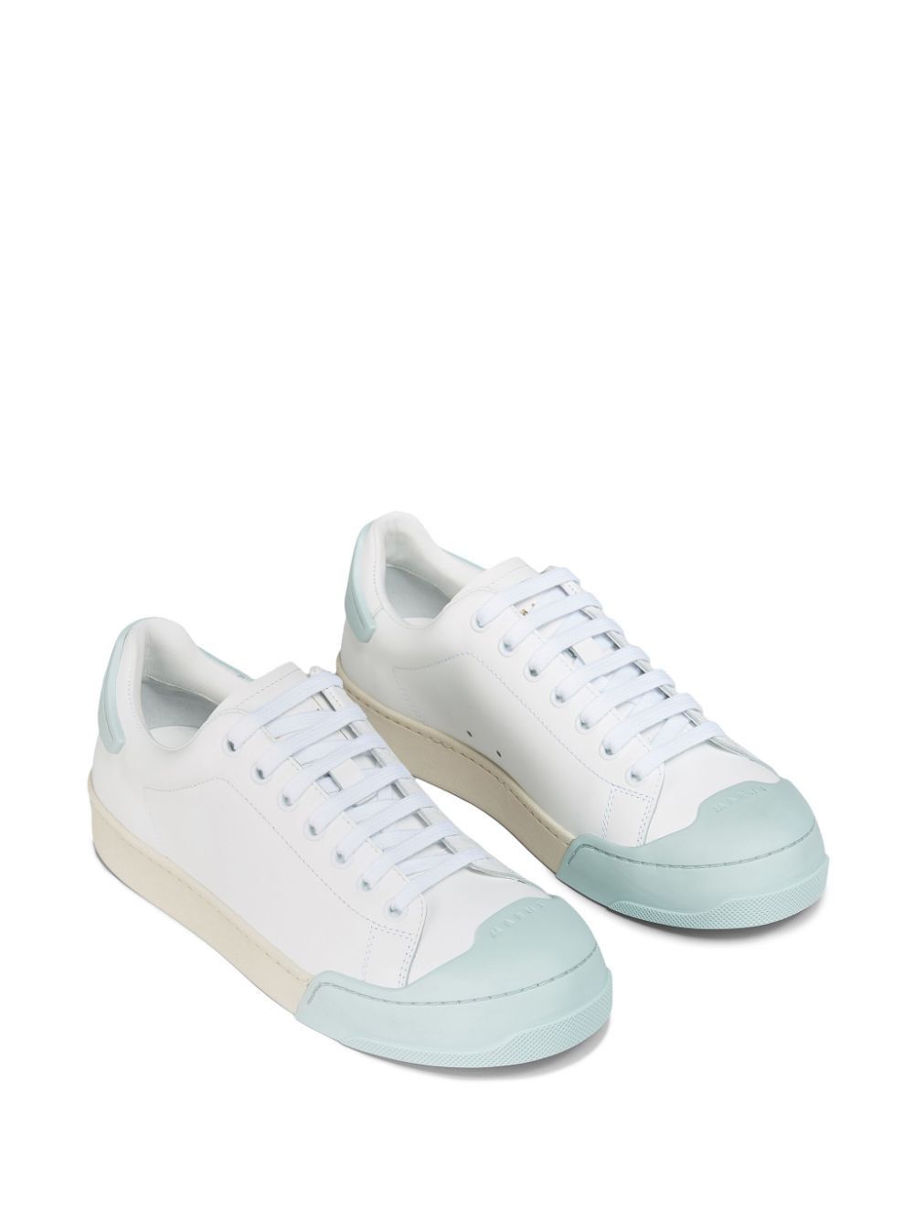 Marni o1w1db10125 Dada Bumper Leather Sneakers in White Size US 8 / IT 38 - 5 Thumbnail