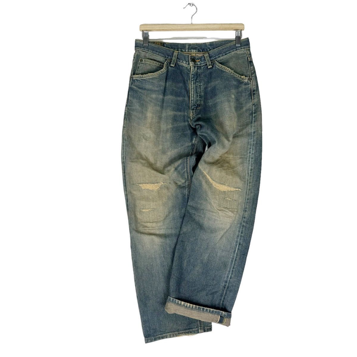 Lee ☀️VTG LEE SANFORIZED SELVEDGE DENIM JEANS PANTS Size US 30 / EU 46 - 3 Thumbnail