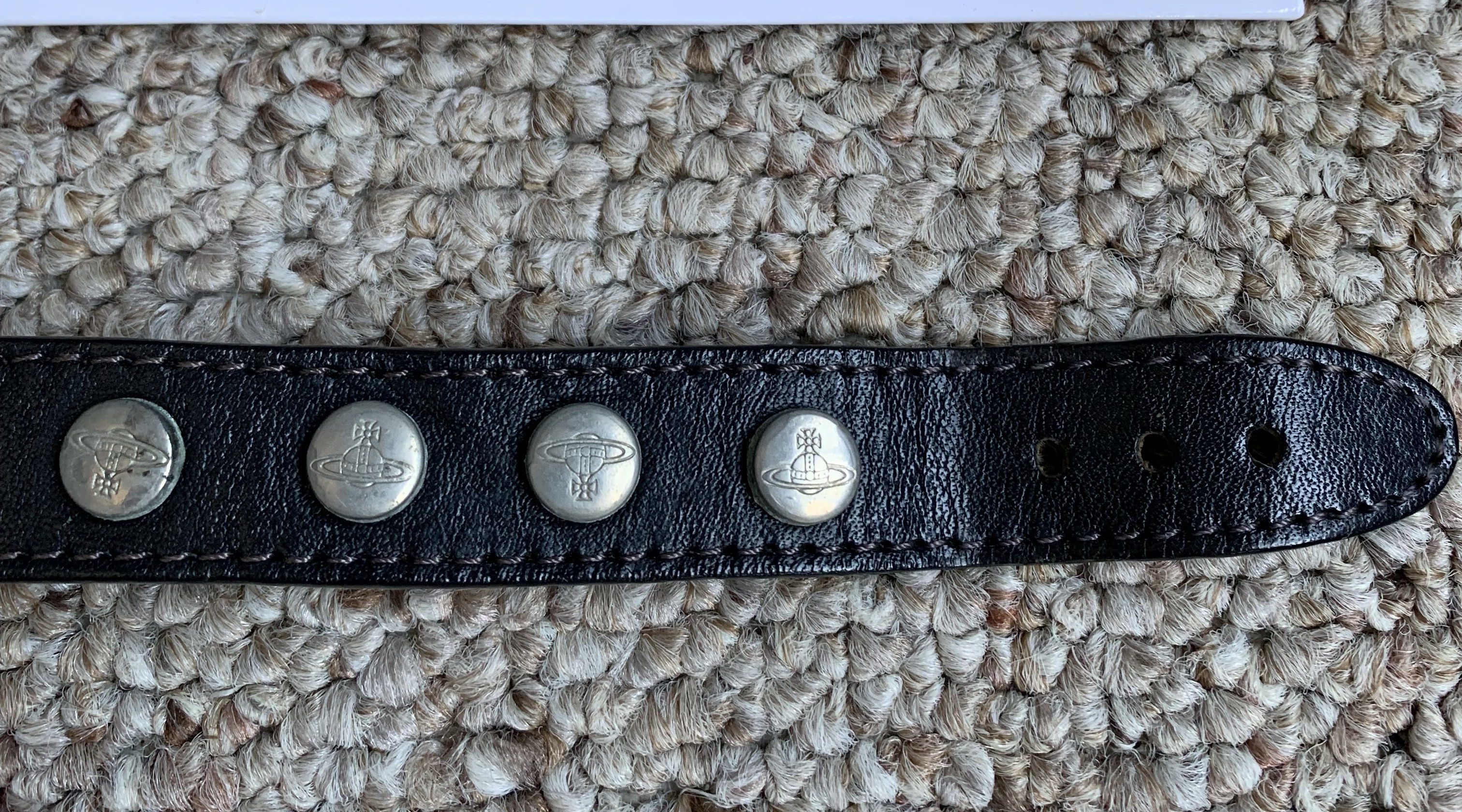 Vivienne Westwood S/S 2003 Vivenne Westwood Studded Leather Orb Bracelet +box Size ONE SIZE - 4 Thumbnail