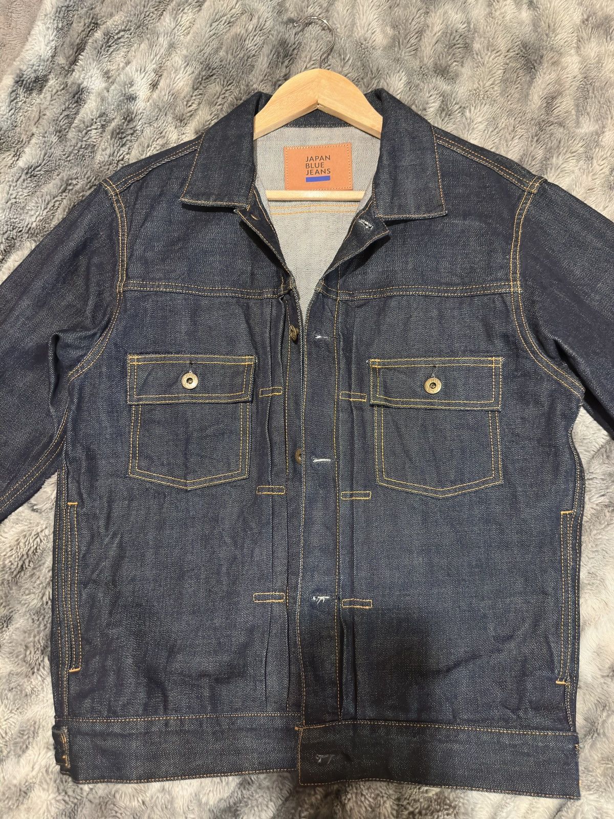 Japan Blue Jeans Japan Blue Jeans Type 2 Selvedge Denim Jacket - Like New Size US XS / EU 42 / 0 - 2 Thumbnail