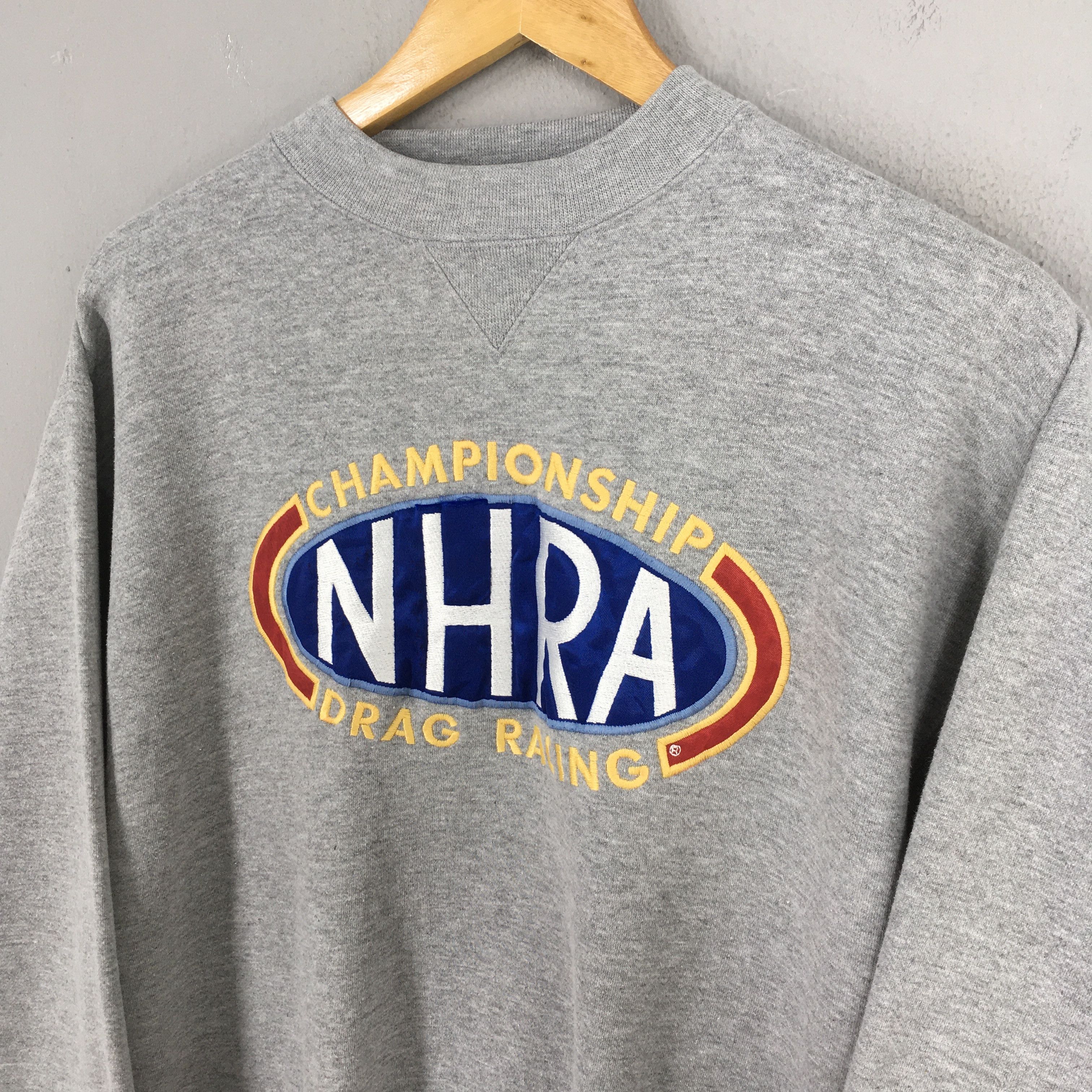 Vintage Vintage 90s NHRA Championship Drag Racing Sweatshirt Medium Size US M / EU 48-50 / 2 - 3 Thumbnail