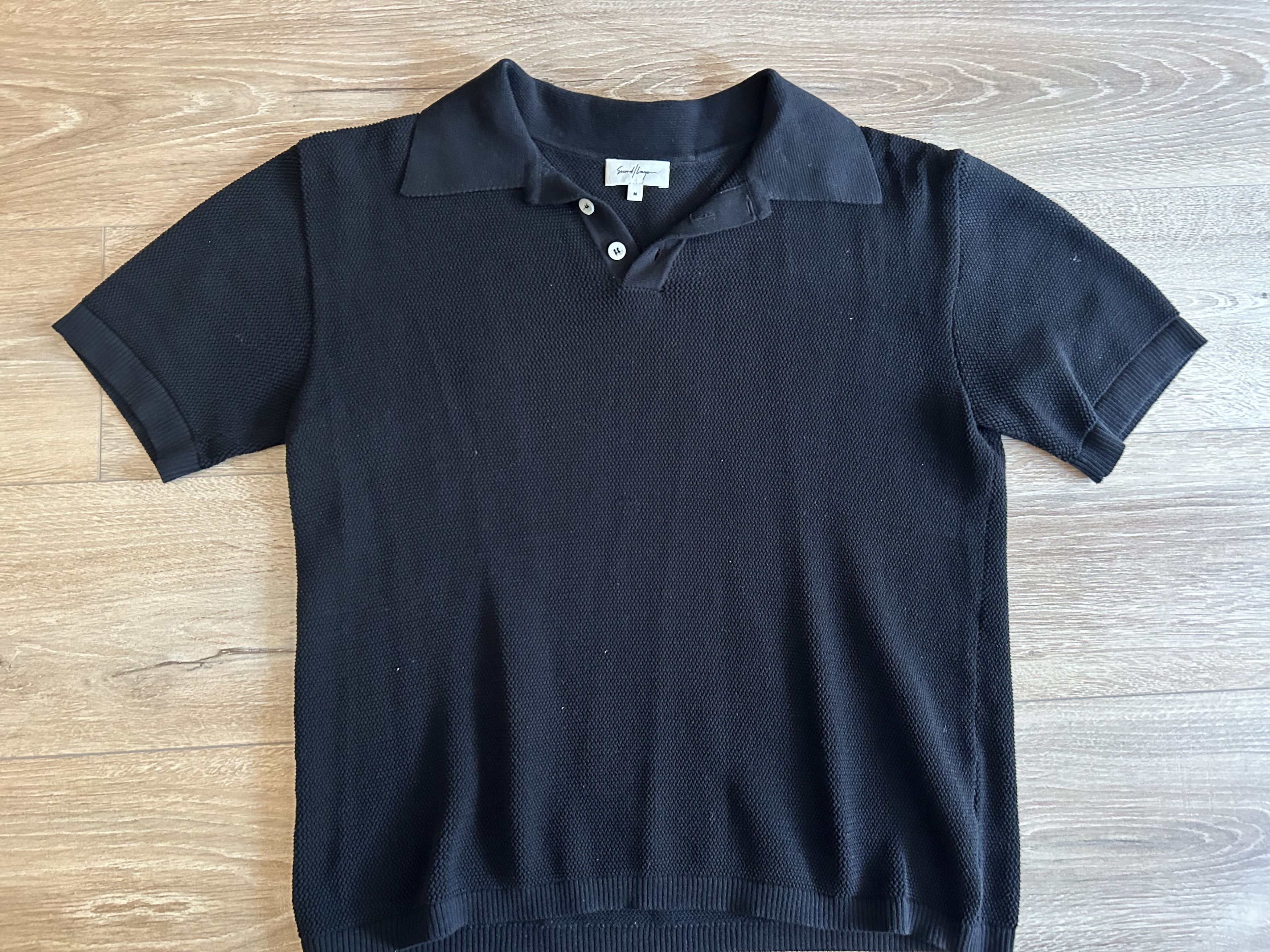 SSENSE × Second/Layer SSENSE Exclusive Black Polo Size US M / EU 48-50 / 2 - 4 Thumbnail