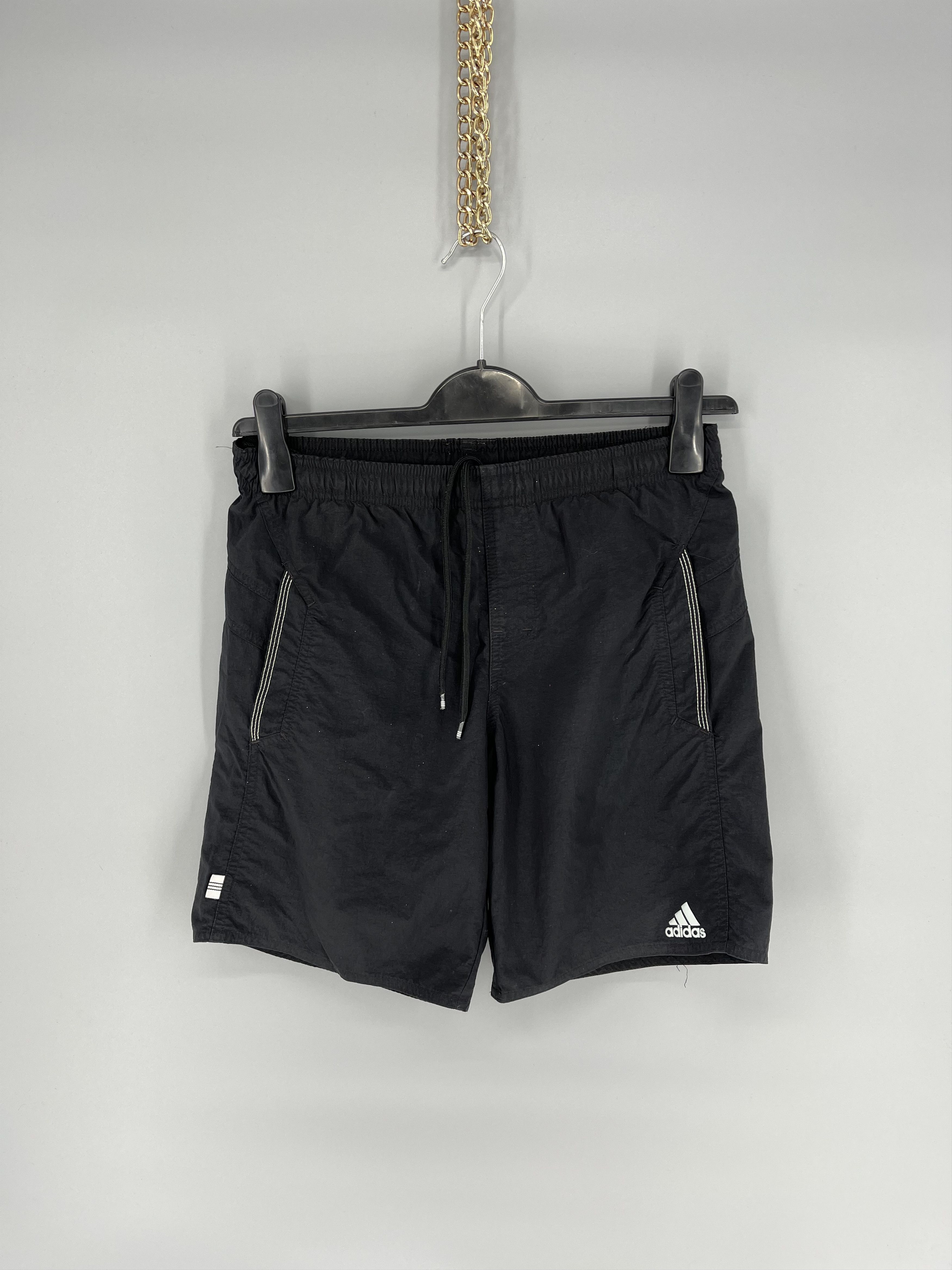 Adidas × Vintage Vintage Y2K Drill Adidas Stripes Logo Shorts Streetwear 90s Size US 30 / EU 46 - 1 Thumbnail