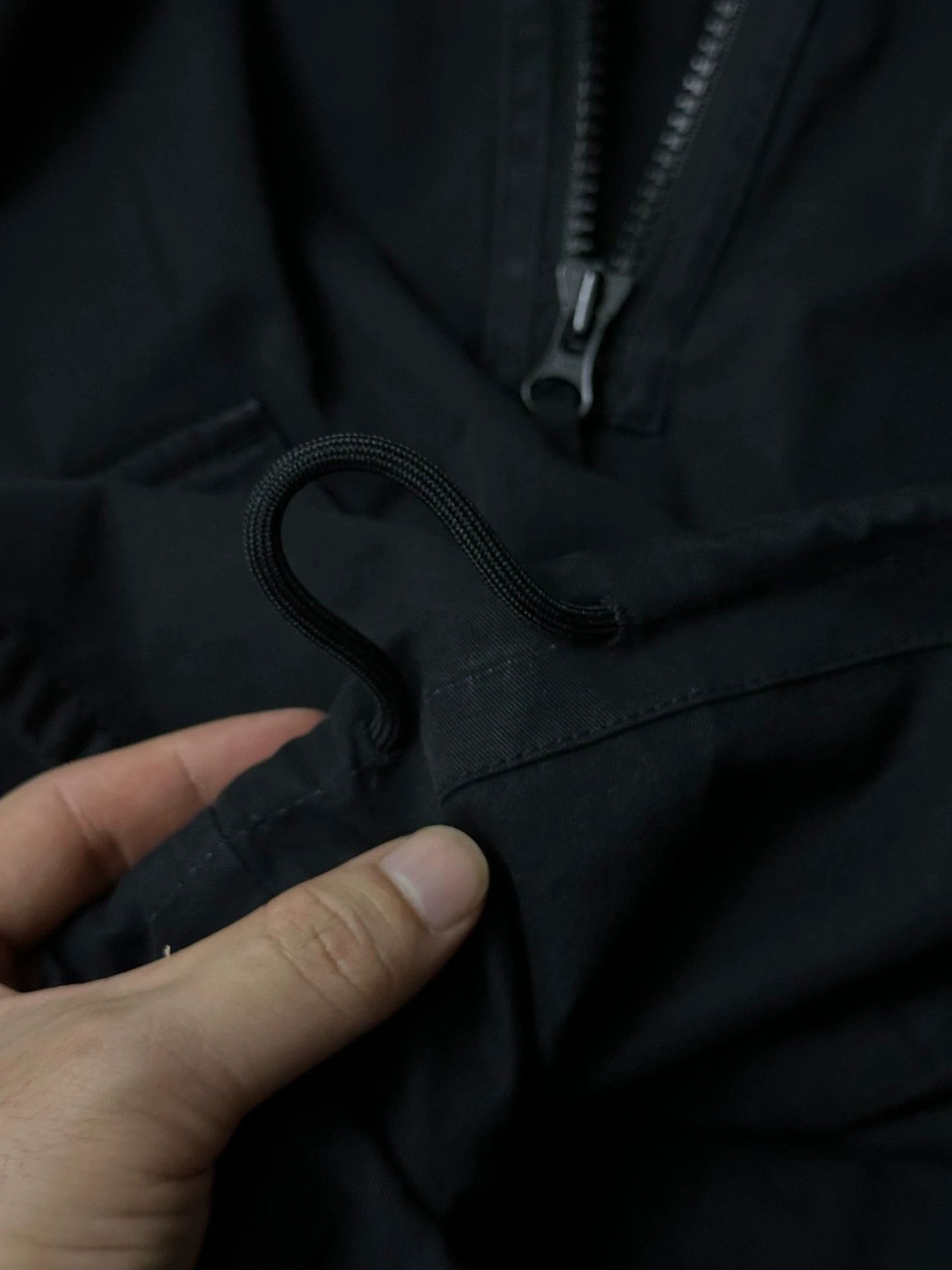 Stone Island Stone Island 21FW Half-Zip Hooded Jacket Black XXL Size US XXL / EU 58 / 5 - 5 Thumbnail