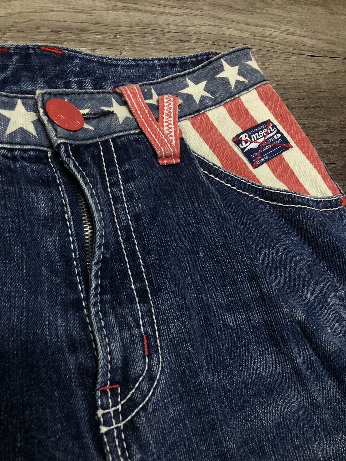 Japanese Brand BLUE MOON BLUE DENIM JEANS Size US 30 / EU 46 - 18 Thumbnail