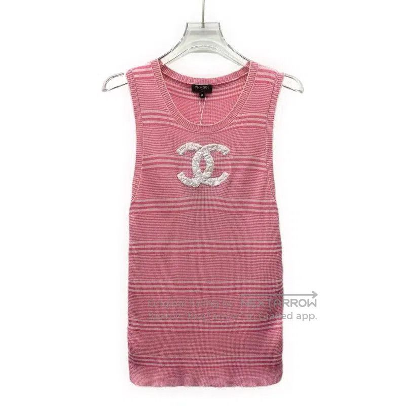 Chanel Chanel Pink Cotton Women's Pullover . Size M / US 6-8 / IT 42-44 - 1 Thumbnail