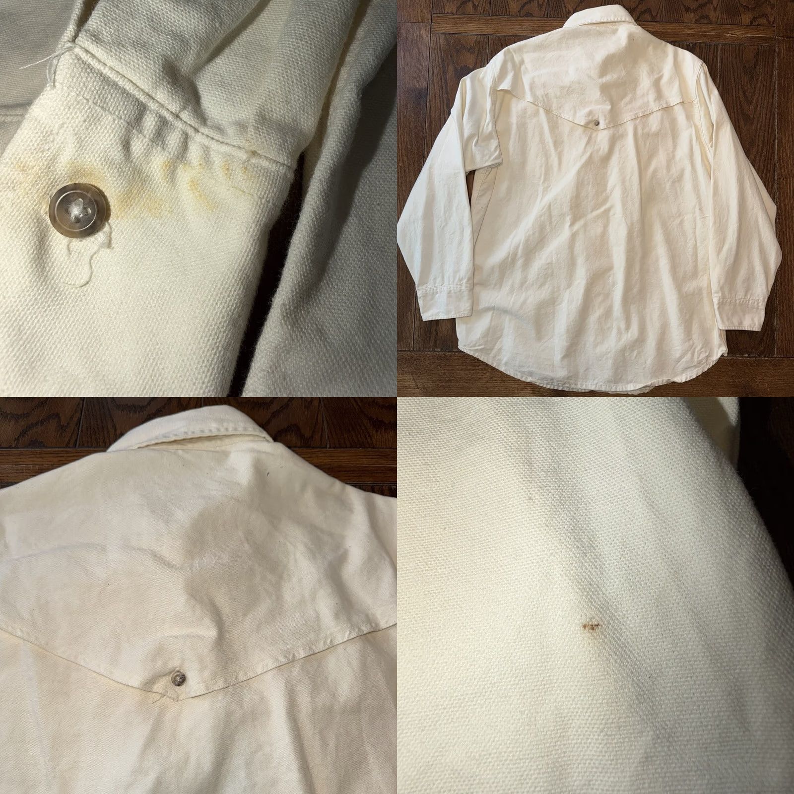 Carhartt Carhartt Mens Long Sleeve Heavyweight Work Shirt XL Outdoor Wear Pockets White Size US XL / EU 56 / 4 - 8 Thumbnail