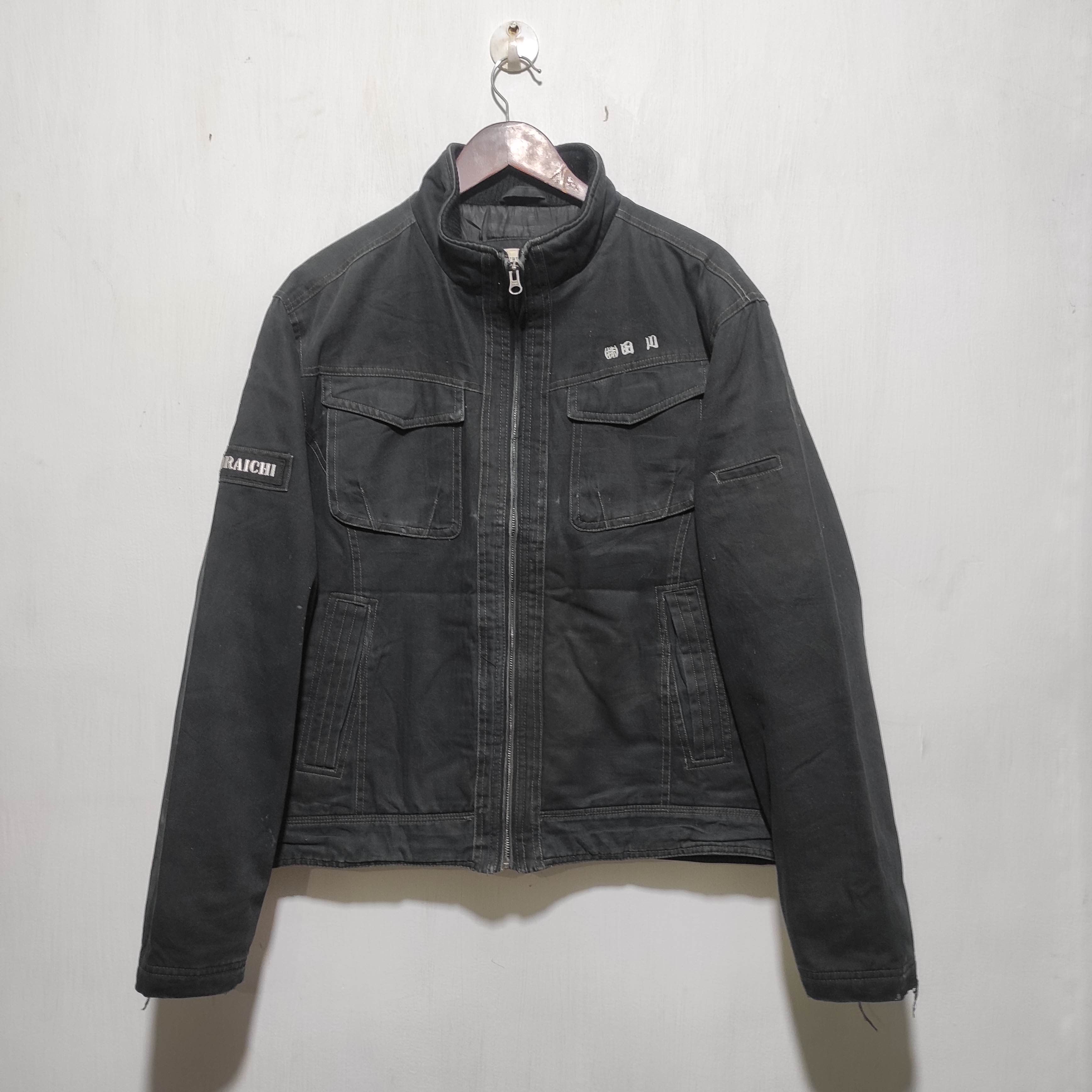 Vintage Vtg Distressed Tora by Toraichi Tactical Denim Jacket Racer Size US L / EU 52-54 / 3 - 2 Thumbnail