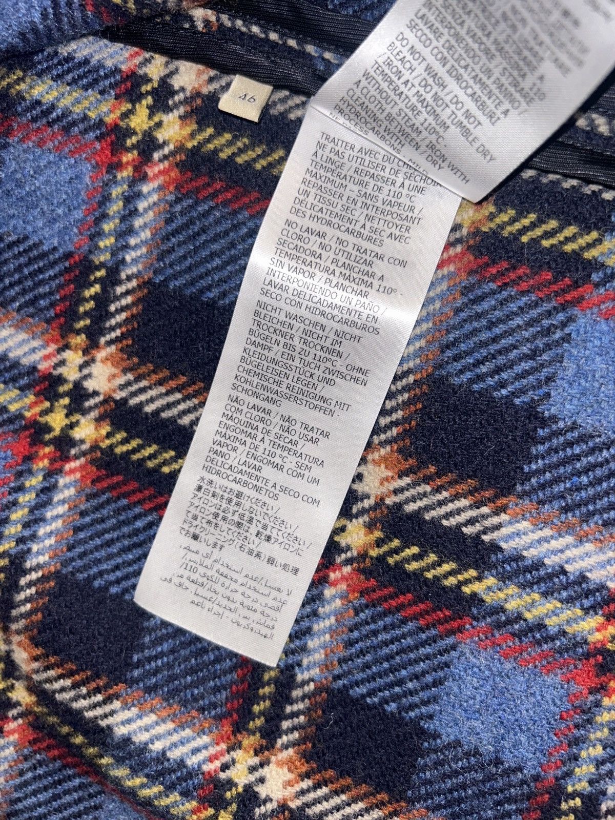 Gucci GUCCI Tiger Patch Checked Shirt Jacket Size US S / EU 44-46 / 1 - 8 Thumbnail
