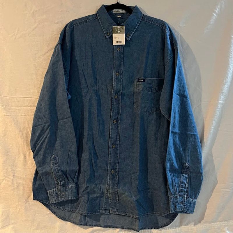 Guess Vintage NWT GUESS Jeans USA Shirt Mens Denim 80s Size L Size US L / EU 52-54 / 3 - 1 Thumbnail