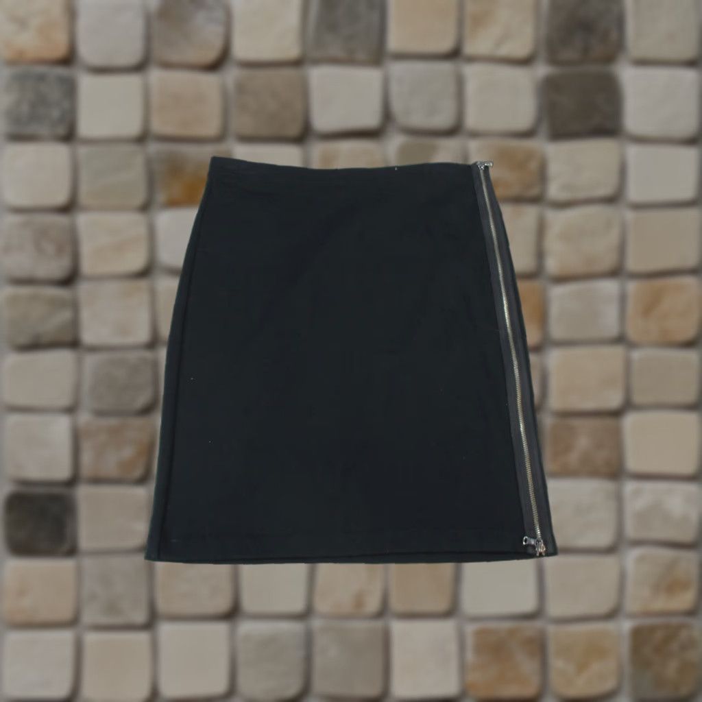 Gap VINTAGE Gap Women’s Pencil Skirt 12 Black Stretch Business Casual Workwear Knee Length Zipper Size 34" / US 12 / IT 48 - 1 Thumbnail