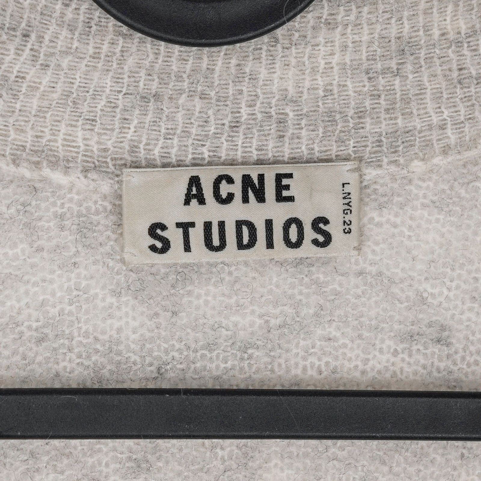 Acne Studios Acne Studios Raya Melange Gray Mohair Wool Cardigan Sweater Size XXS / US 00 / IT 34 - 4 Thumbnail