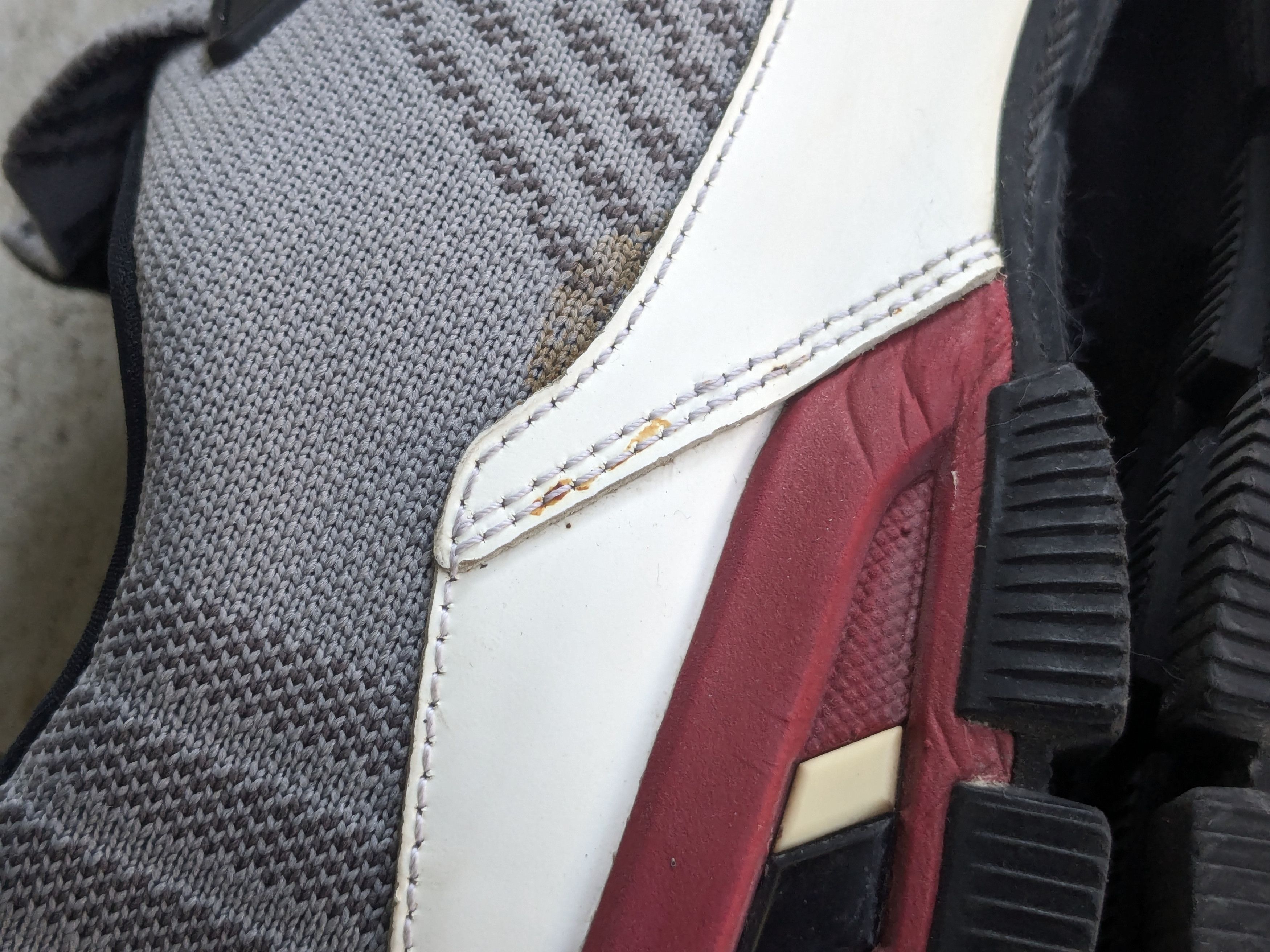 Prada Cross Section Sneakers Gray White 9.5 Low Tops