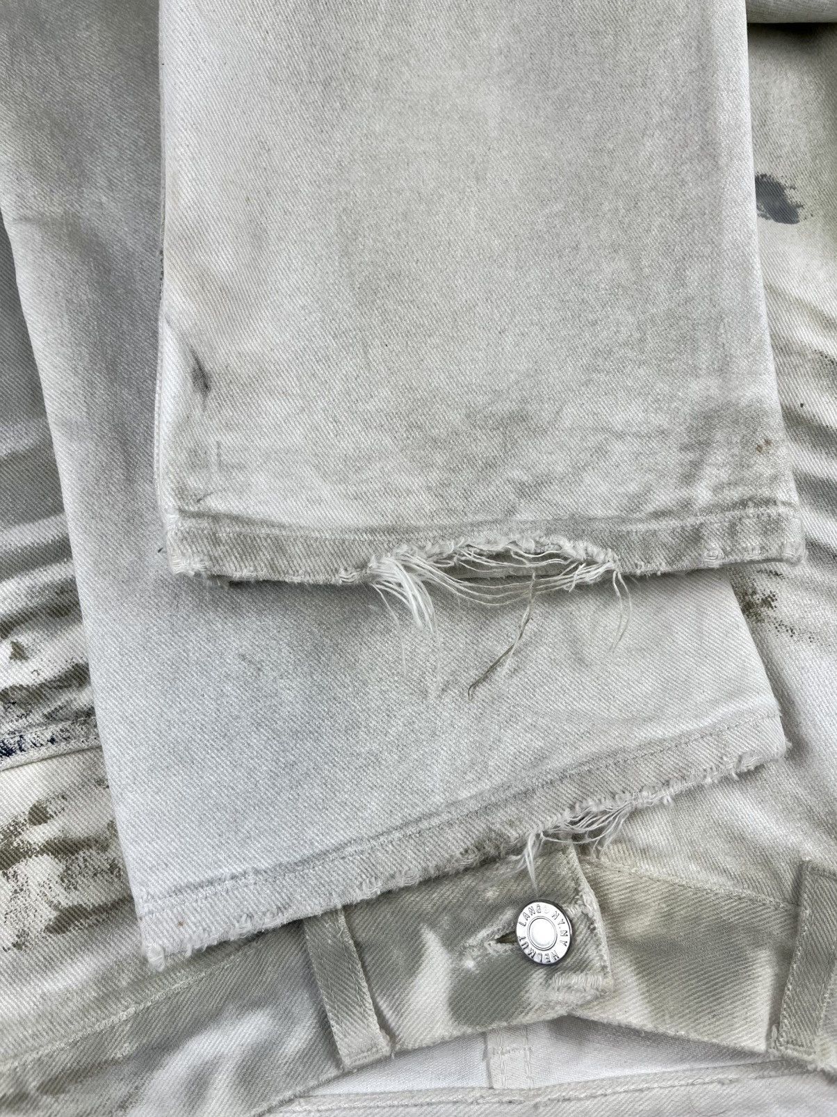 Helmut Lang SS03 Helmut Lang Dirty White Painter Denim Jeans Size US 30 / EU 46 - 5 Thumbnail