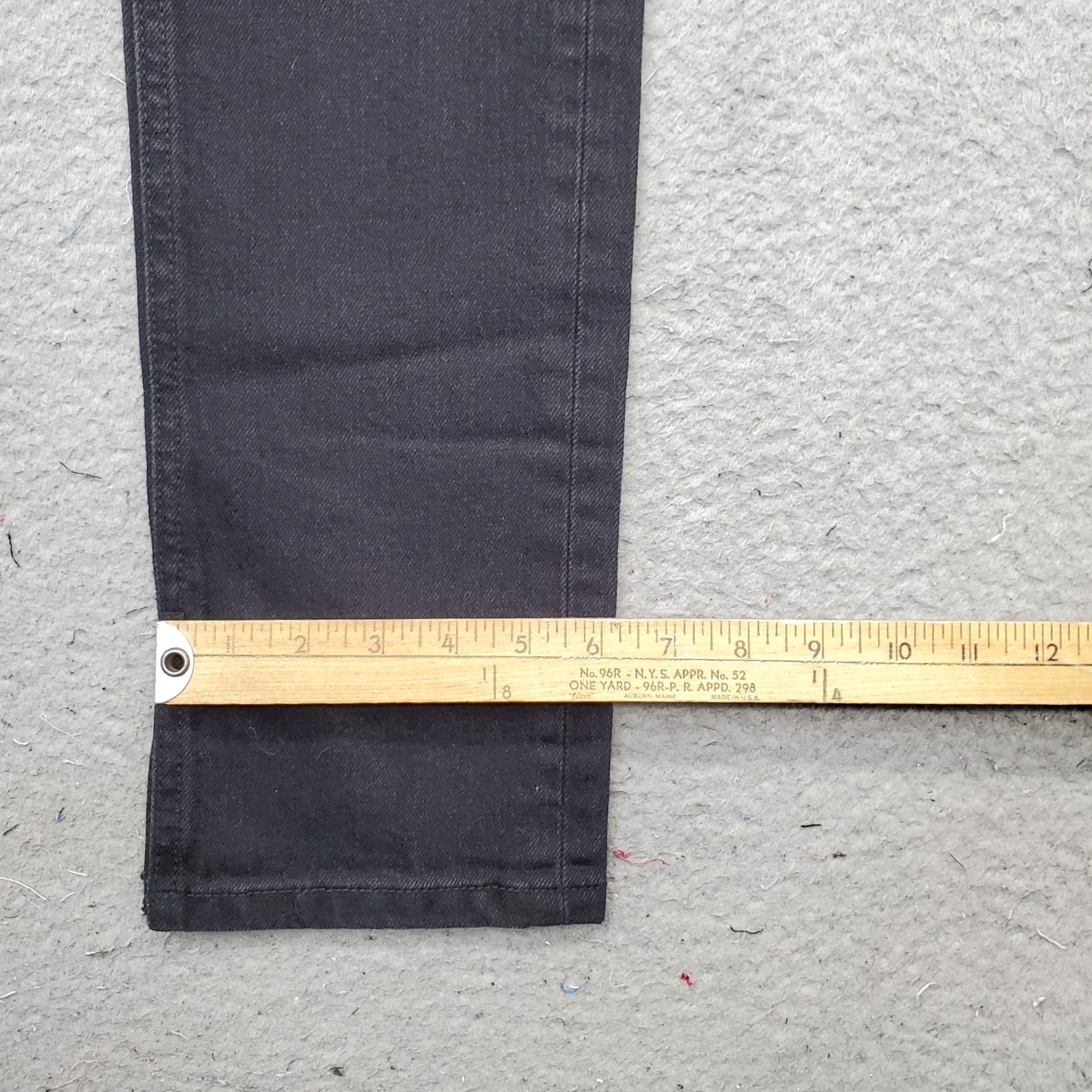 Zara Zara Jeans Womens Size 4 Black Denim Stretch Straight Leg 5-Pocket Dark Wash Regular Fit Size 27" / US 4 / IT 40 - 5 Thumbnail