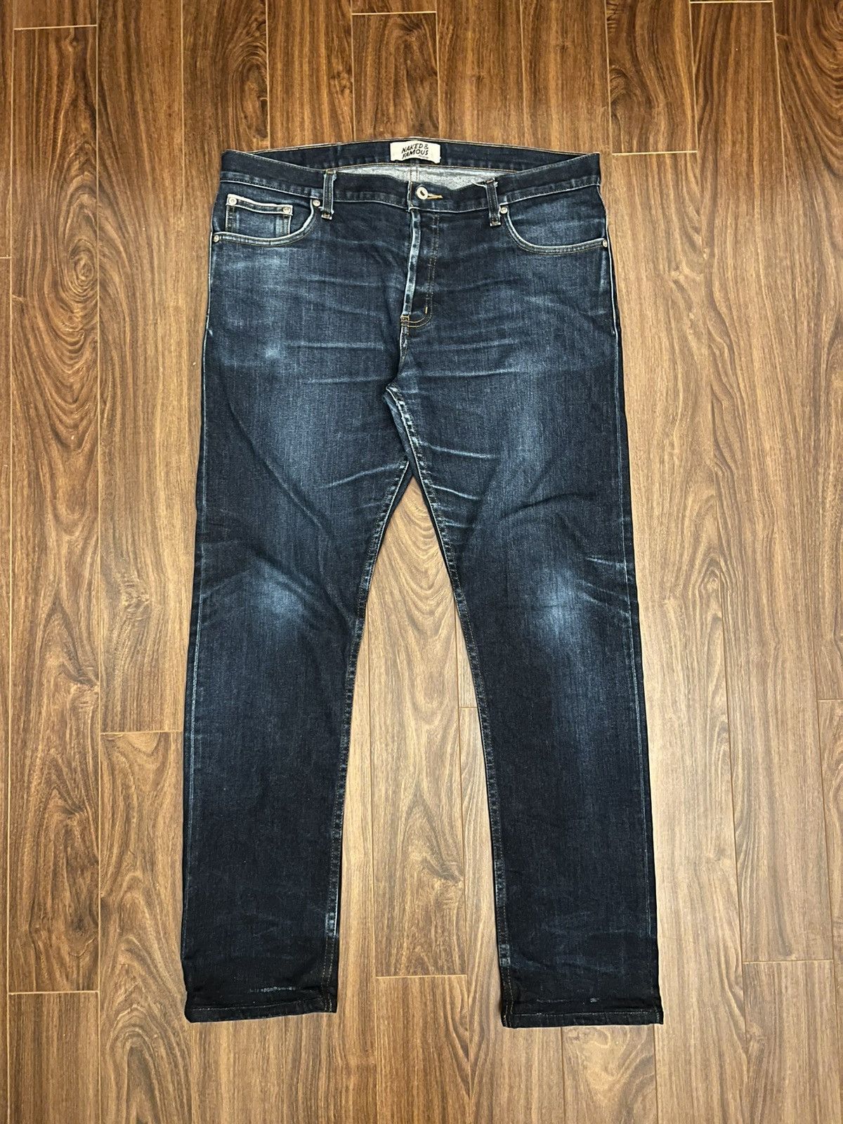 Naked & Famous Naked & Famous OTR Nightshade Stretch Selvedge Jeans Size US 38 / EU 54 - 1 Thumbnail