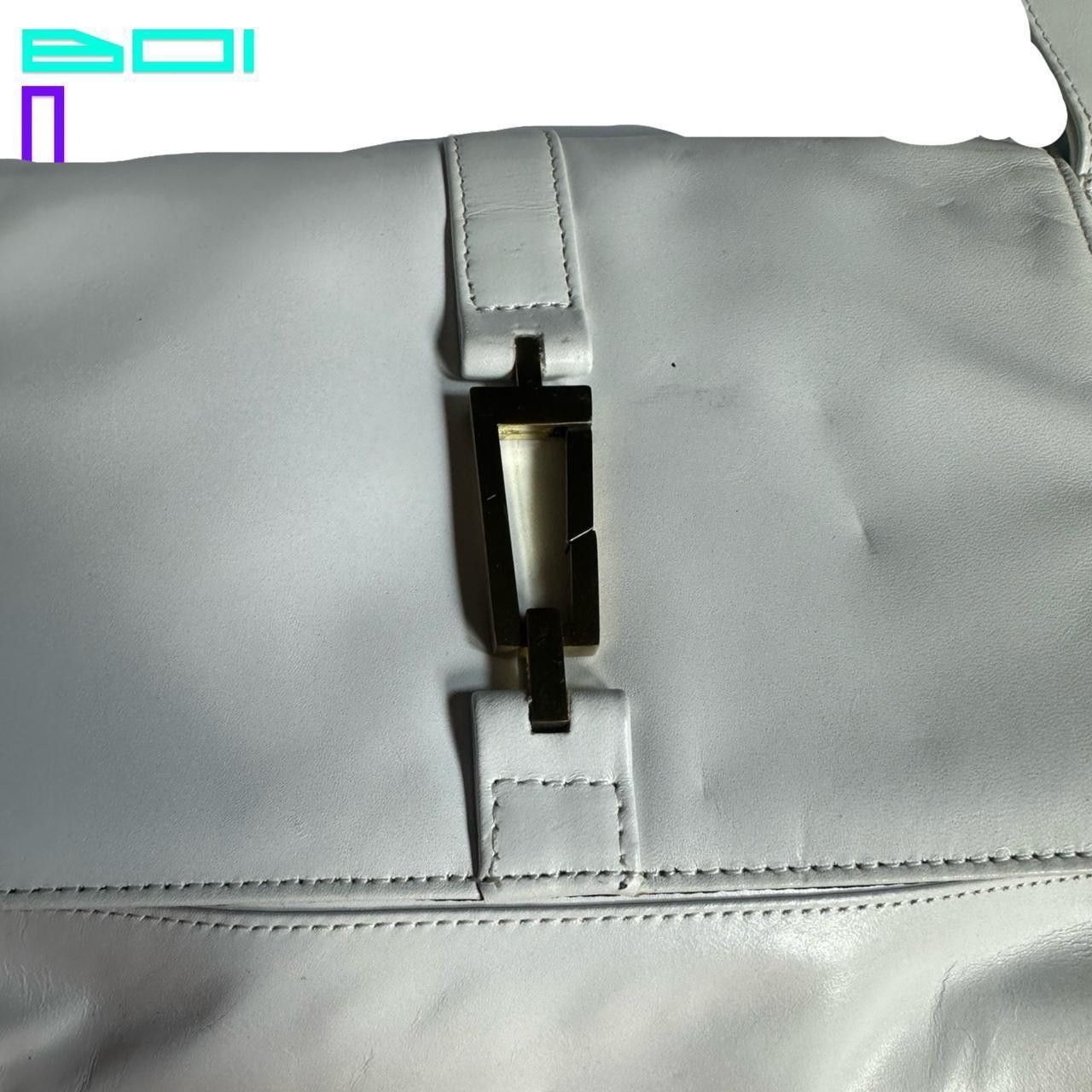 Kenneth Cole × Leather × Vintage VIntage Kenneth Cole White Leather Shoulder Bag Size ONE SIZE - 4 Thumbnail