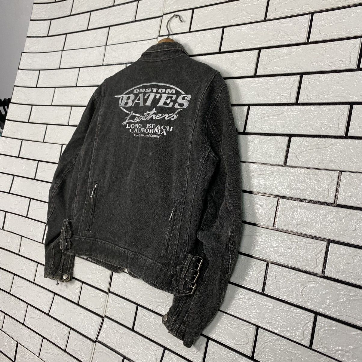 Japanese Brand 🔥VINTAGE BIKER JACKET CUSTOM BATES LEATHERS BIG LOGO Size US L / EU 52-54 / 3 - 14 Thumbnail