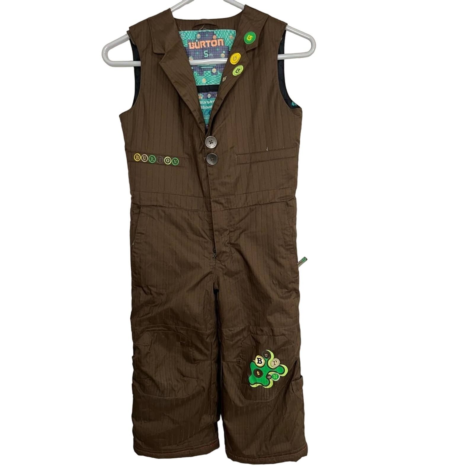 Burton Burton Youth Snowboarding Bib/Overalls Brown LIKE NEW Small Size US S / EU 44-46 / 1 - 1 Thumbnail