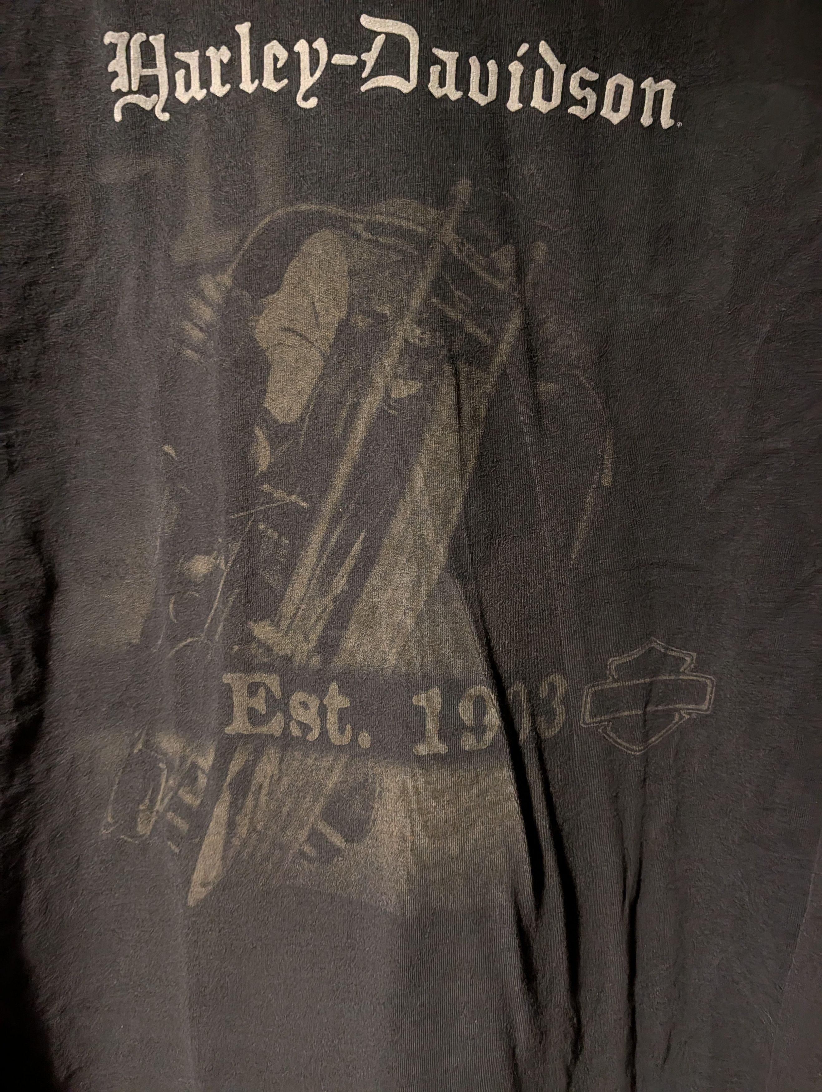 Harley Davidson Vintage Harley-Davidson Est. 1903 Long Sleeve Shirt USA Size US XL / EU 56 / 4 - 2 Thumbnail