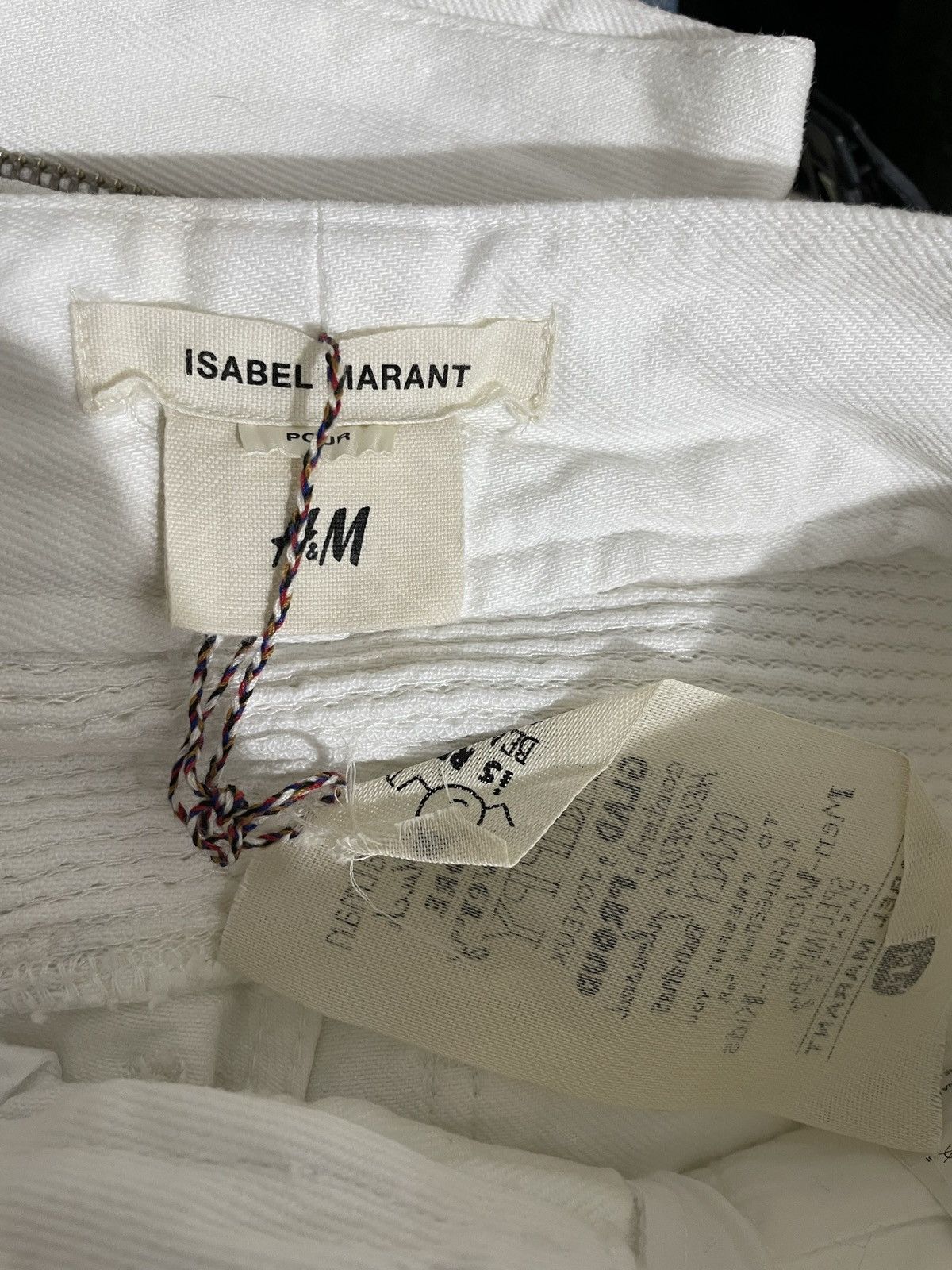 H&M × Isabel Marant H&M x Isabel Marant biker white jeans Size US 29 - 8 Thumbnail