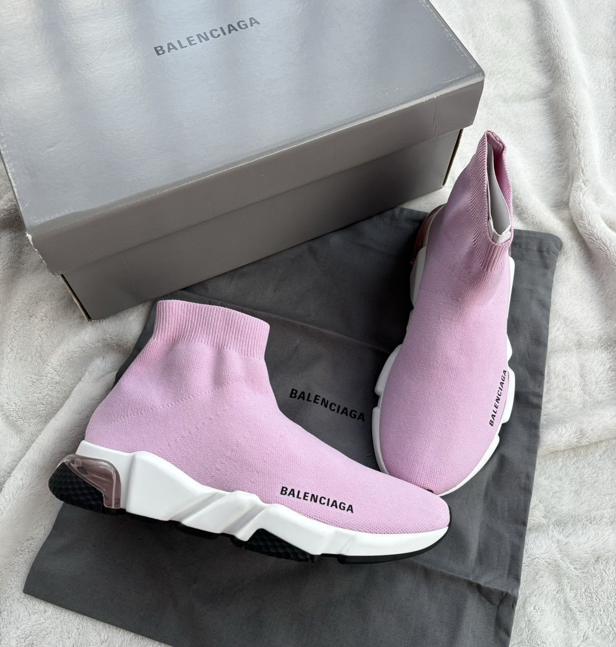 Balenciaga Pink/White/Black Speed Runners