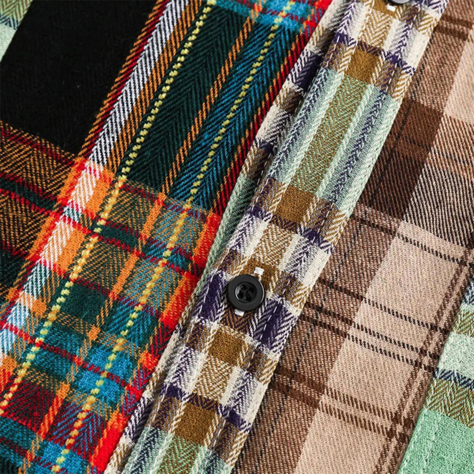 Other Heritage Patchwork Plaid Long Sleeve Shirt Size US M / EU 48-50 / 2 - 7 Thumbnail