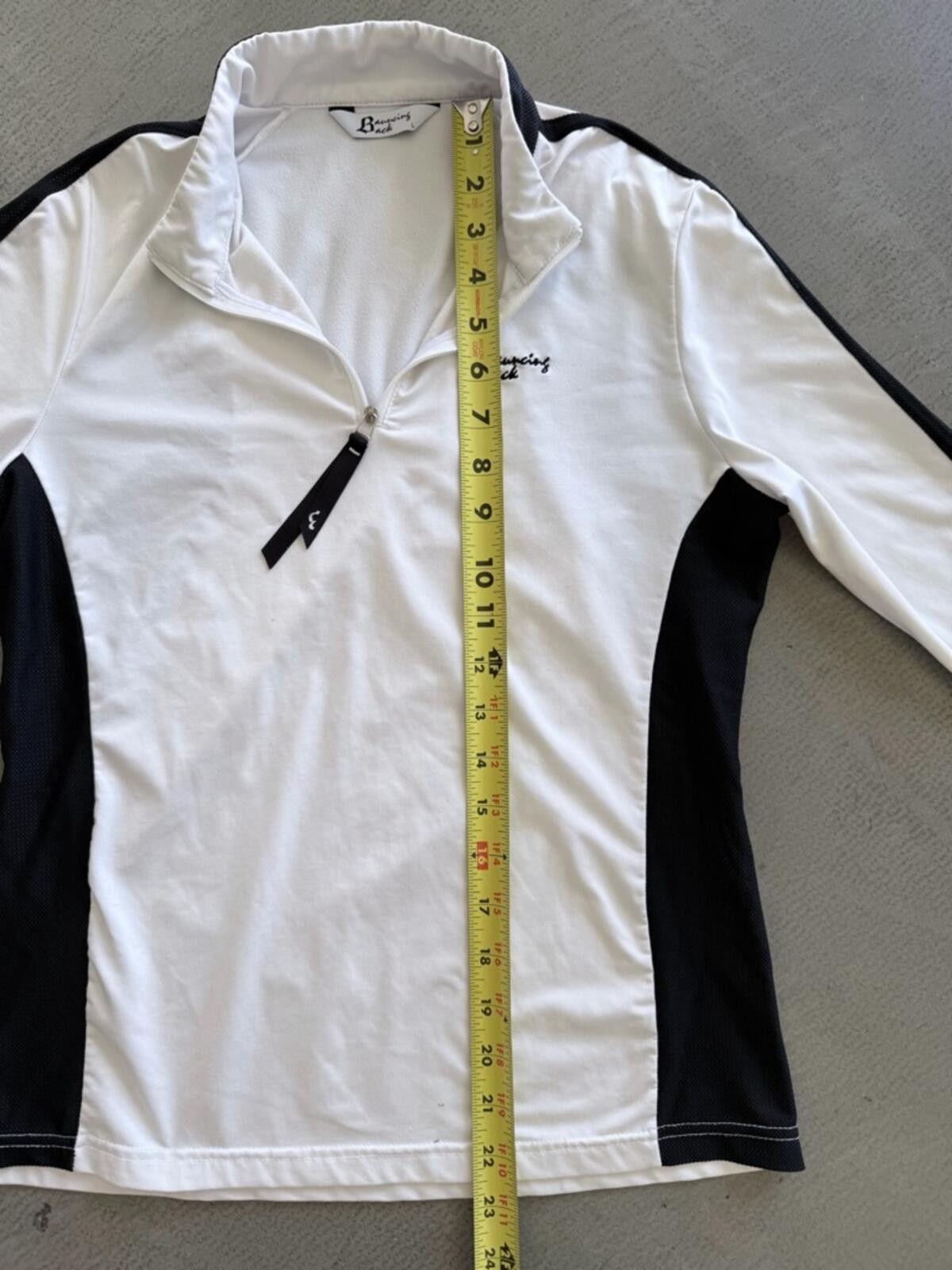 Wilson Bouncing Back / Golf Zip Top / White Black / Korean Brand Size L / US 10 / IT 46 - 4 Thumbnail
