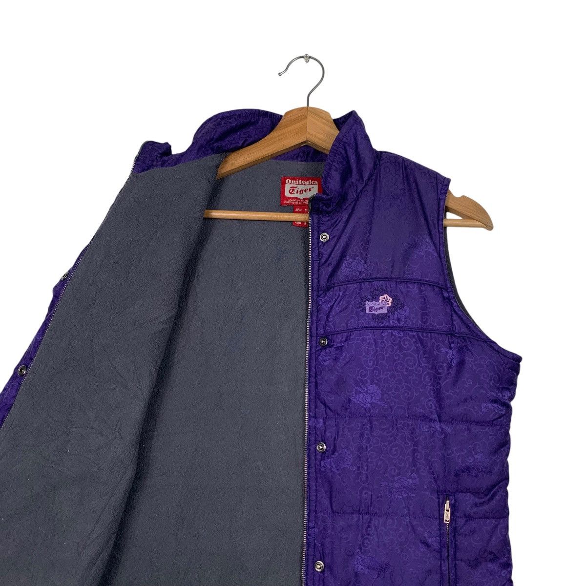 Asics ONITSUKA TIGER Purple Puffer Vest #2345-C105 Size S / US 4 / IT 40 - 10 Thumbnail