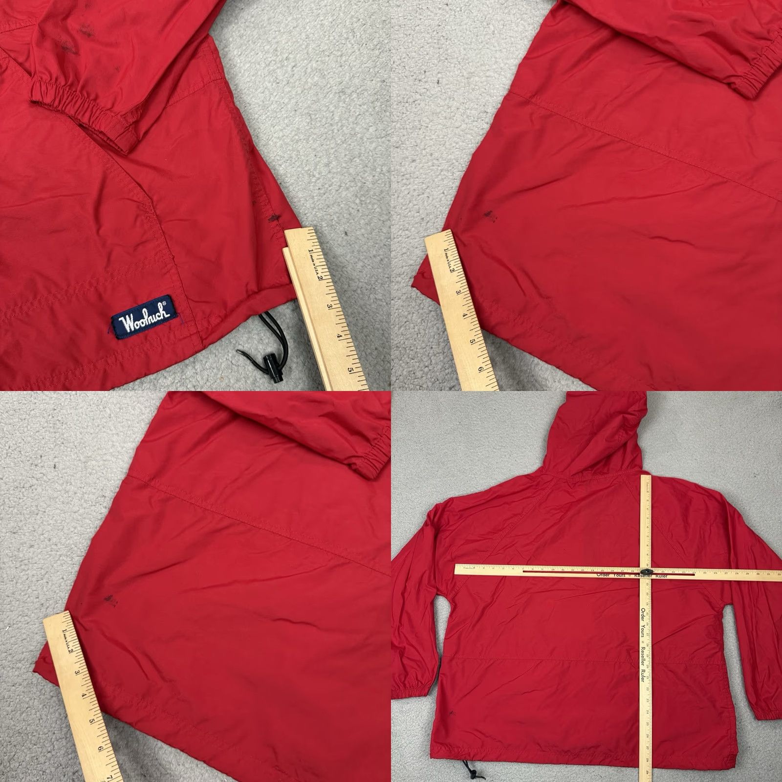 Vintage VINTAGE Woolrich Jacket Mens XL Red Hooded Lightweight Windbreaker Coat Size US XL / EU 56 / 4 - 8 Thumbnail