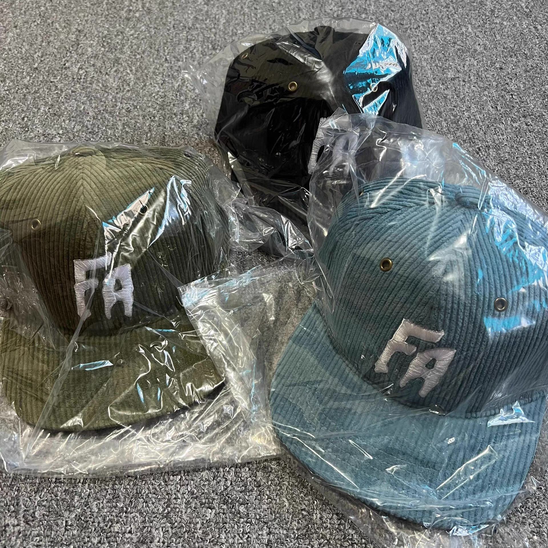 Fucking Awesome Fucking Awesome Corduroy Flat Brim Baseball Cap Q7 Size ONE SIZE - 3 Thumbnail