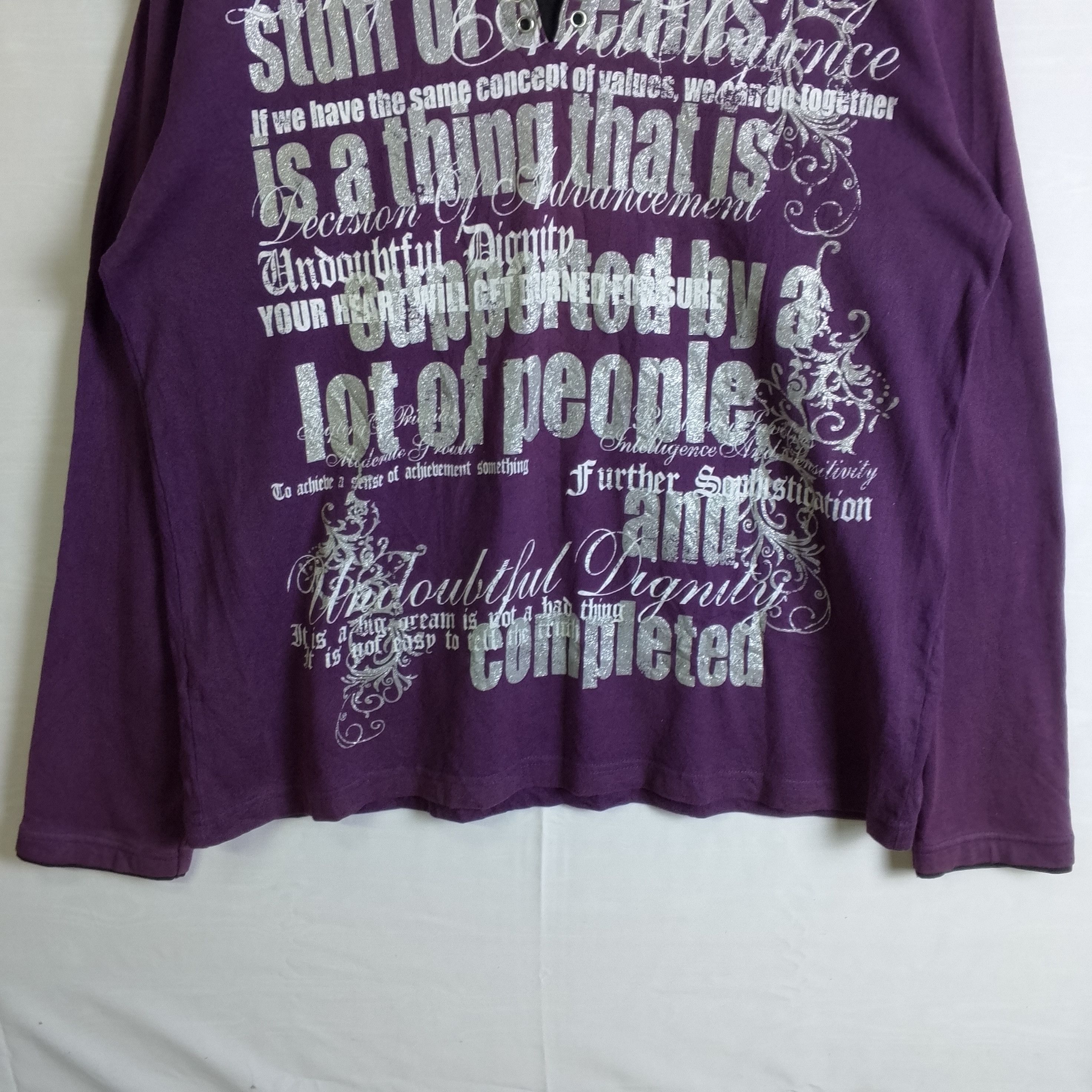 If Six Was Nine Beaumont Carr Poem Y2k Layered Vkei Tee Lgb Punk Style Size US XL / EU 56 / 4 - 3 Thumbnail