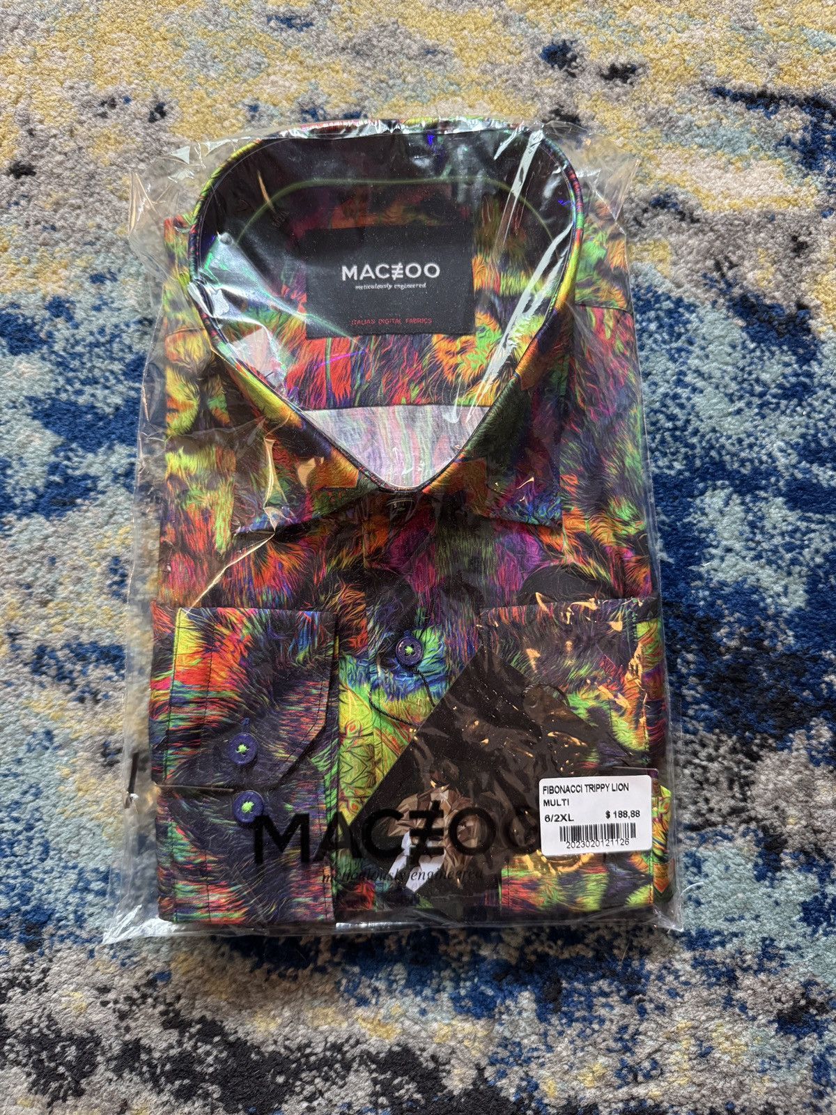 Maceoo Maceoo Fibonacci Trippy Lion LS Shirt Size US XL / EU 56 / 4 - 1 Thumbnail
