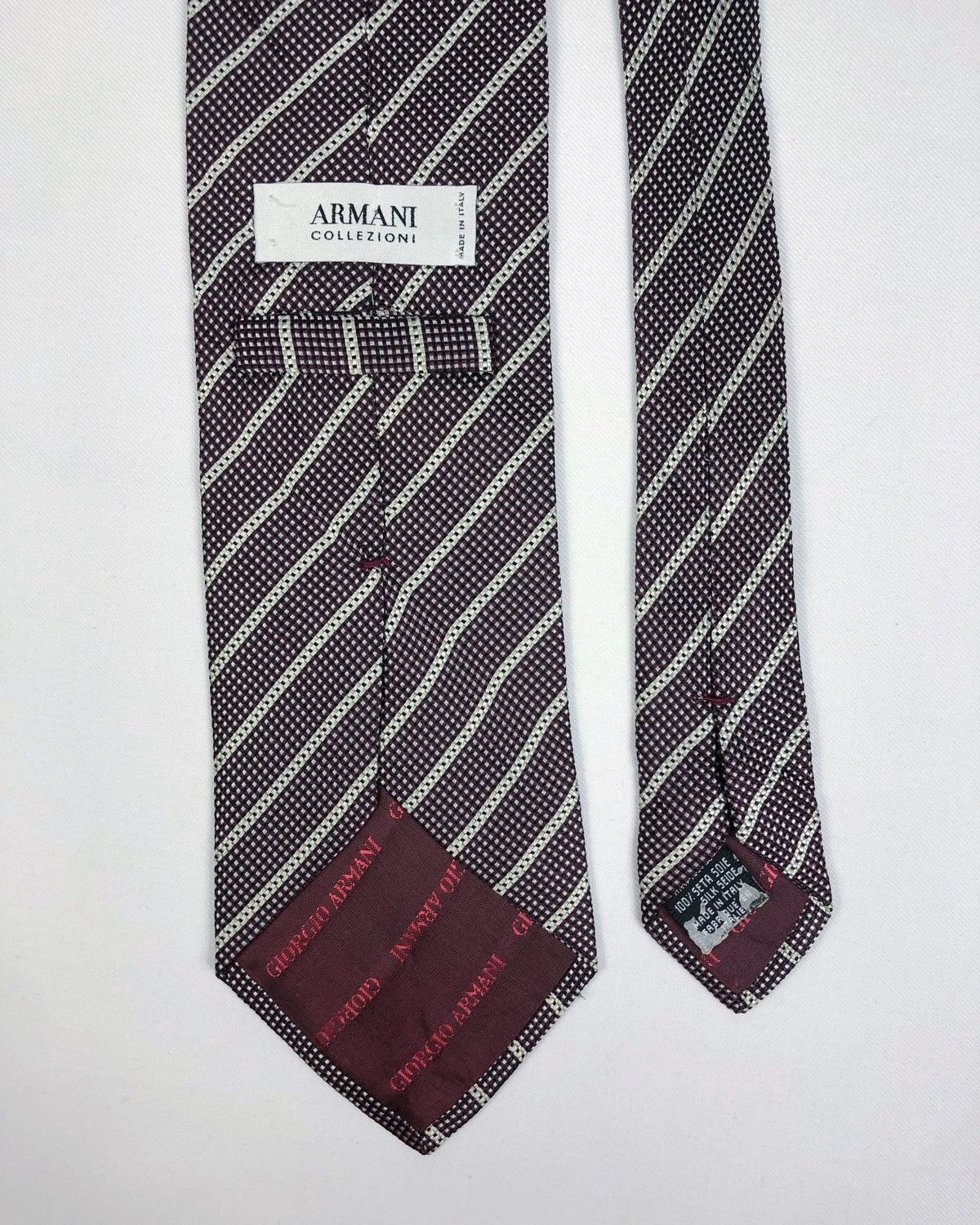 Armani Collezioni Rare Armani Collezioni Silk Tie Made in Italy Size ONE SIZE - 5 Thumbnail