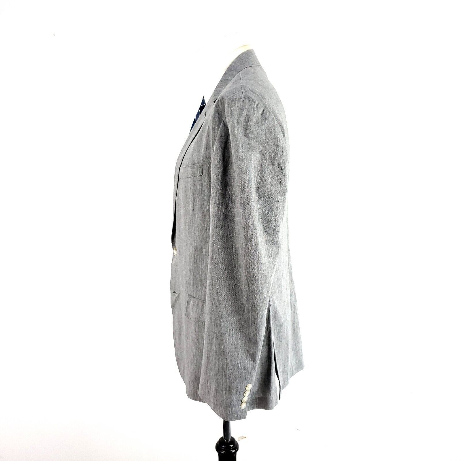 J.Crew J Crew Ludlow Cotton 2 Button 2 Piece Suit 38R Gray Sharkski Size 38R - 5 Thumbnail
