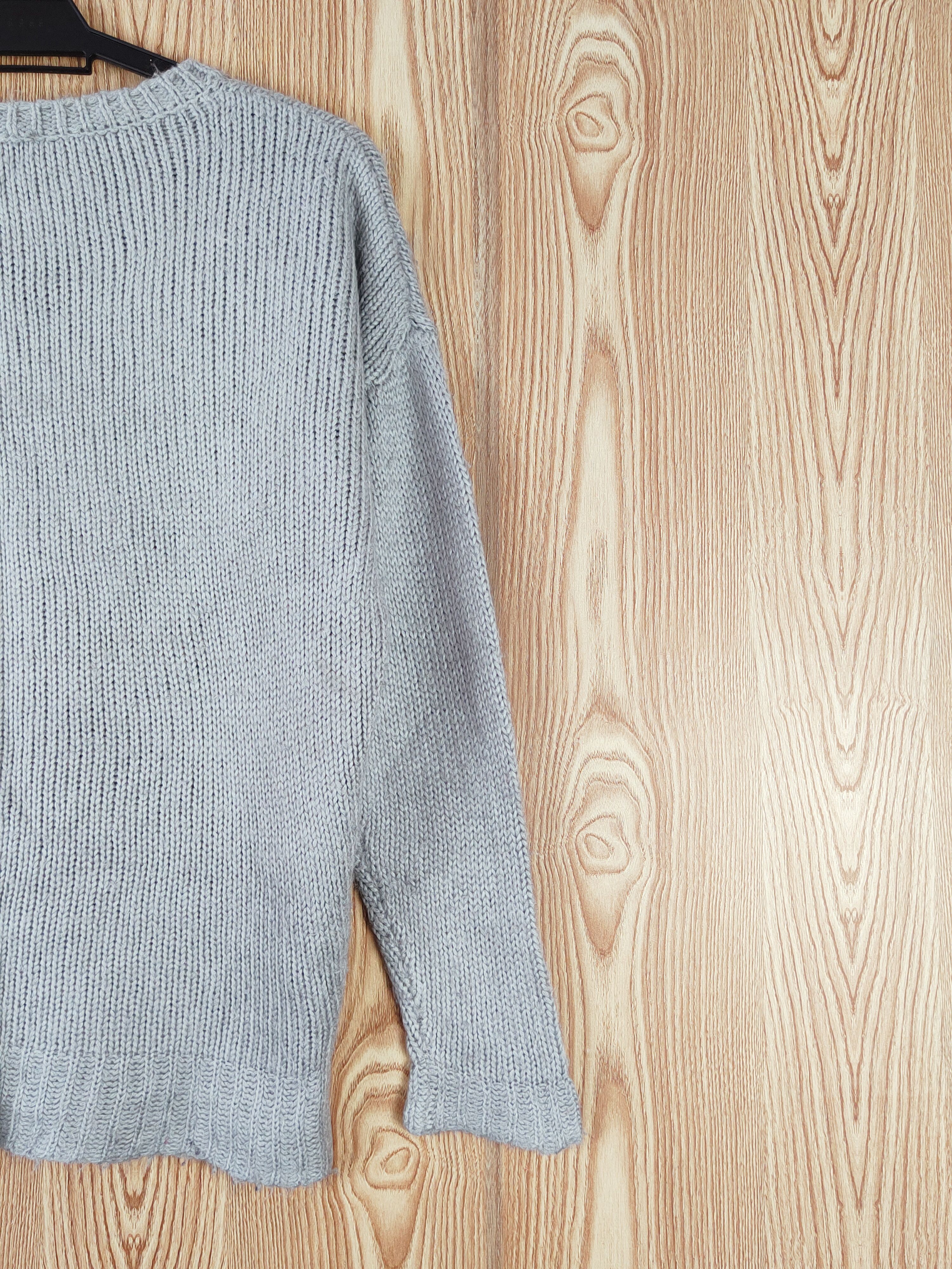 Japanese Brand DL Moussy Gray Knitwear Sweatshirts #W742 Size M / US 6-8 / IT 42-44 - 9 Thumbnail