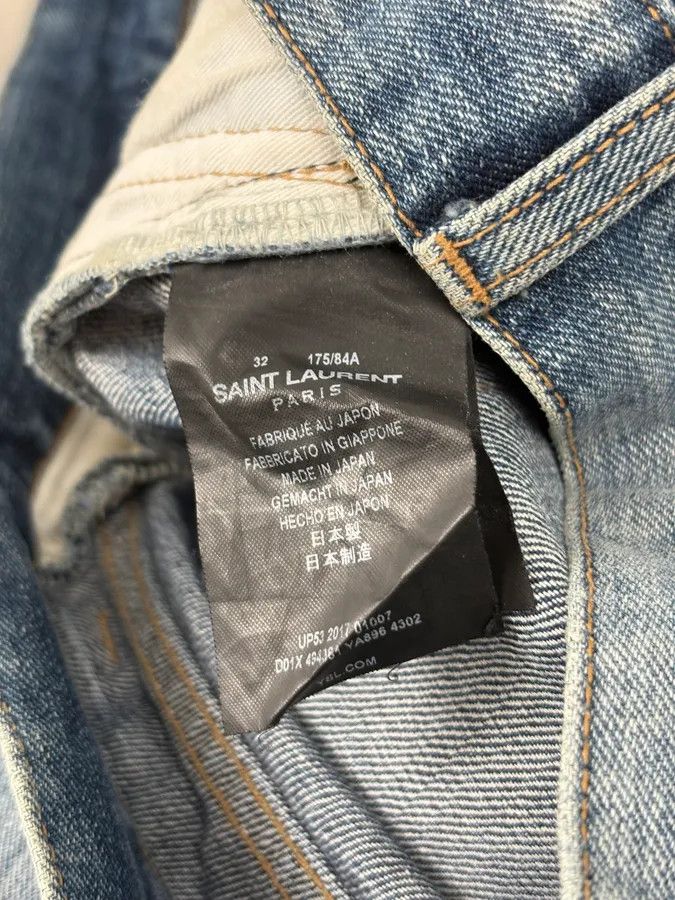 Saint Laurent Paris SS2017 Saint Laurent Blue Slim Denim Jeans Size US 33 - 9 Thumbnail