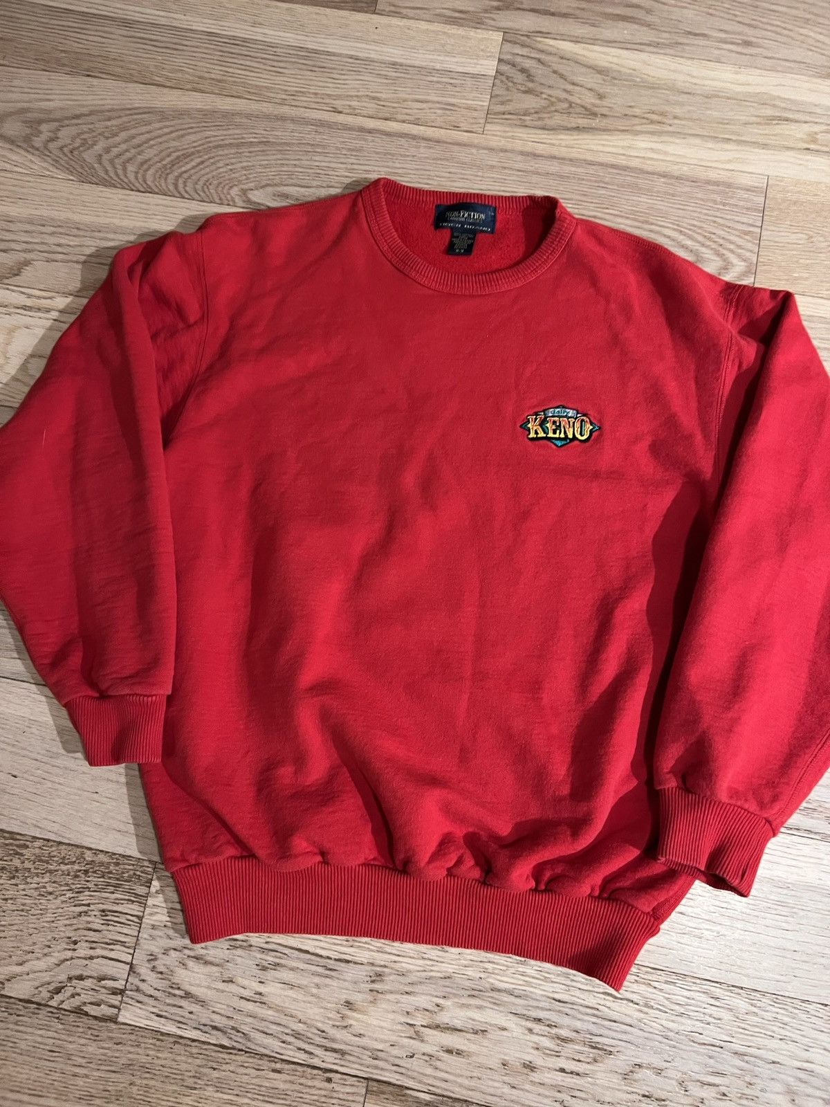 Japanese Brand × Vintage Vintage 90s Kemo gambling crew Sweatshirt Non Fiction Size US M / EU 48-50 / 2 - 3 Thumbnail