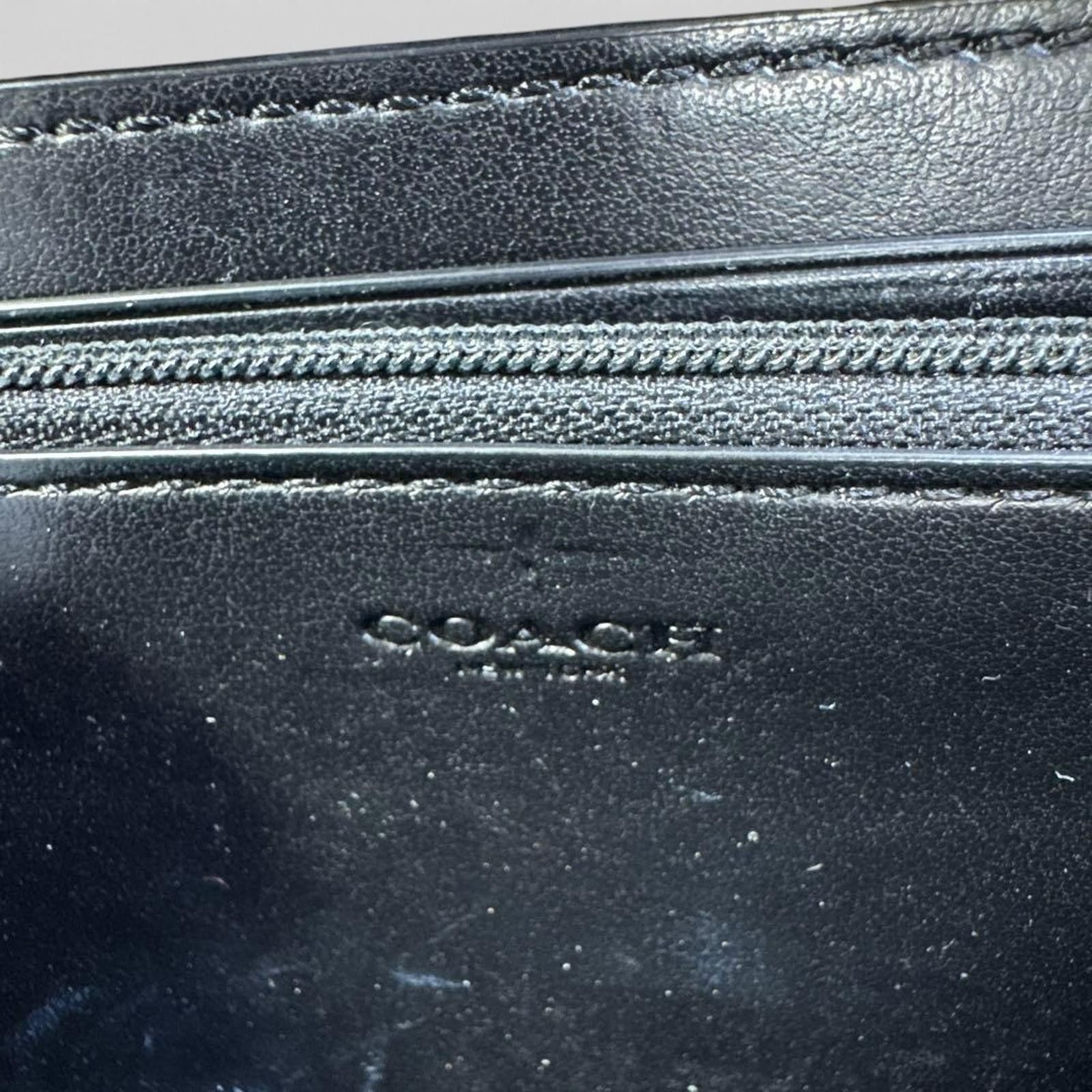 Coach Coach - Signature Brown and Black Zip Around Wallet Size ONE SIZE - 7 Thumbnail