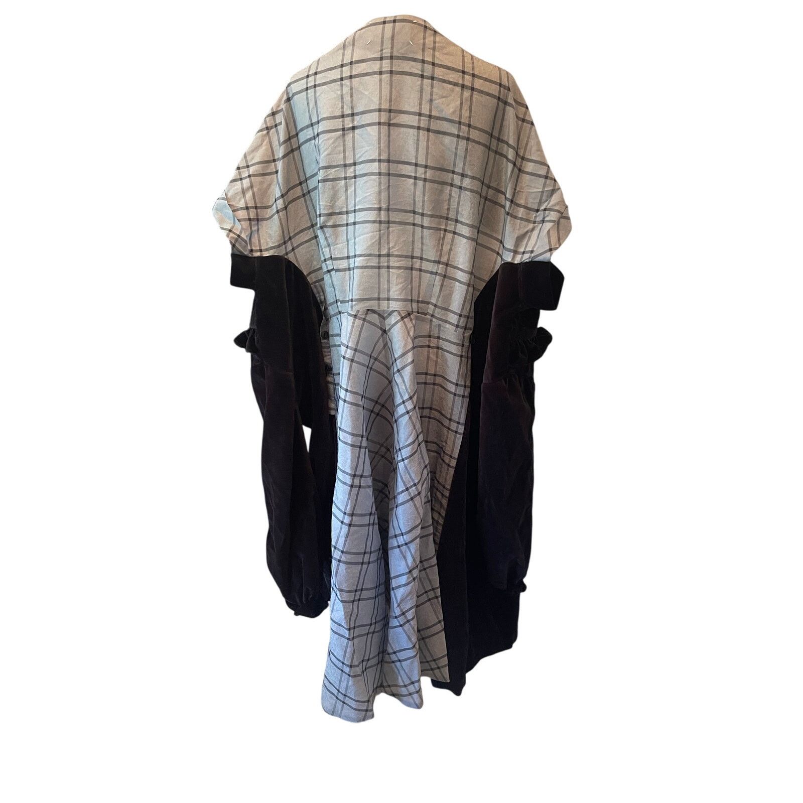 Maison Margiela Maison Margiela Plaid/Velvet Midi Dress, Size 40 NWT Size S / US 4 / IT 40 - 10 Thumbnail