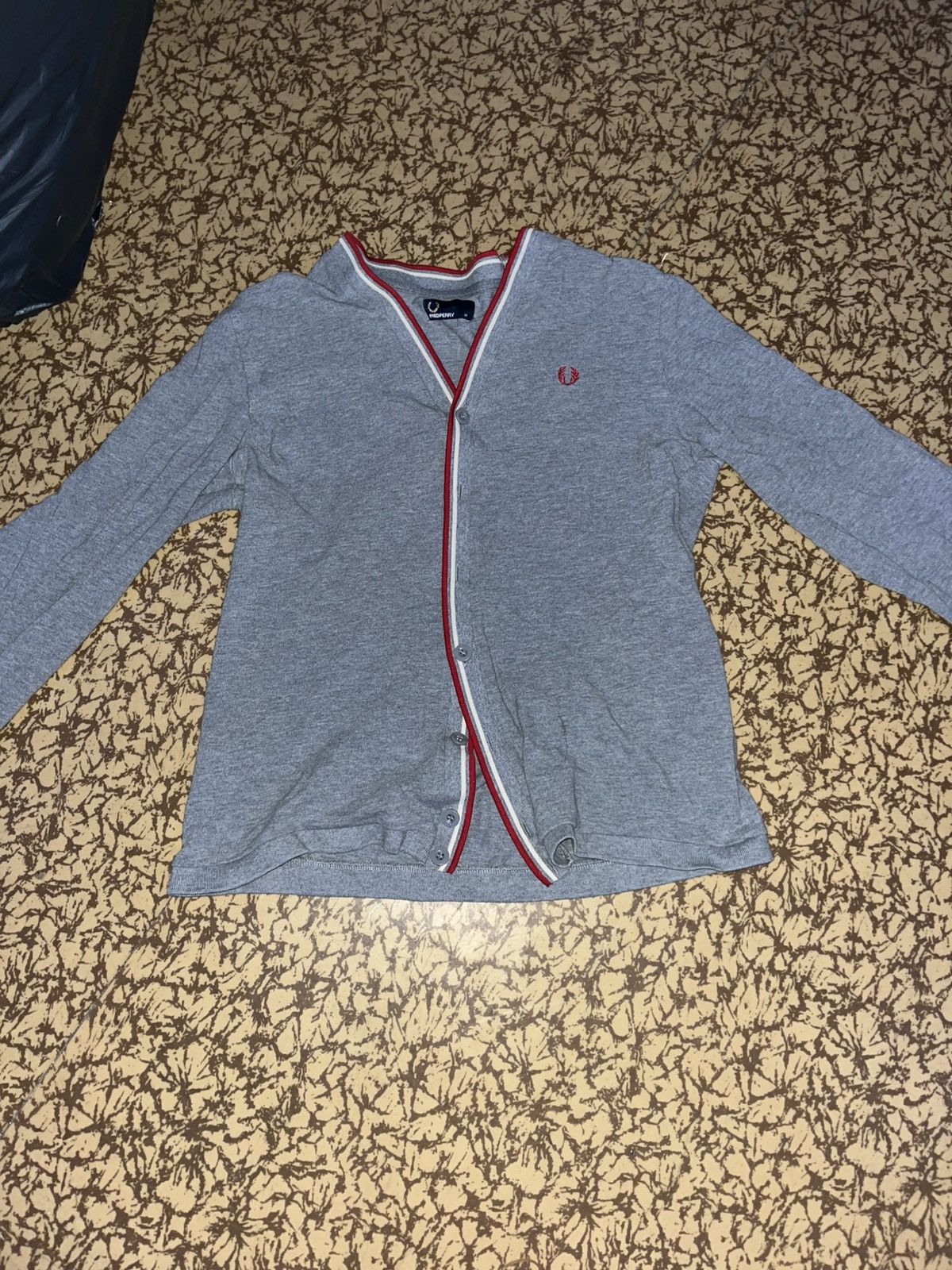 Fred Perry Original Fred Perry Strickjacke (Cardigan) Grau M Size US M / EU 48-50 / 2 - 2 Thumbnail