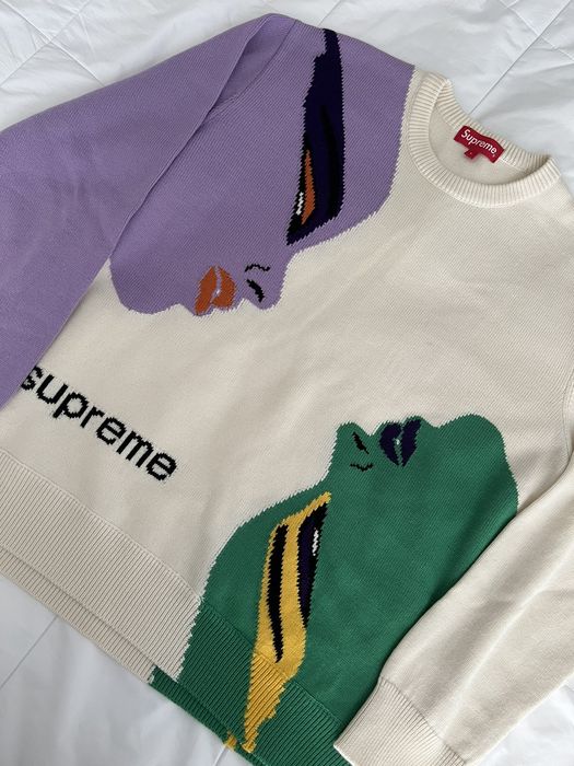 Supreme Supreme Faces Sweater | Grailed