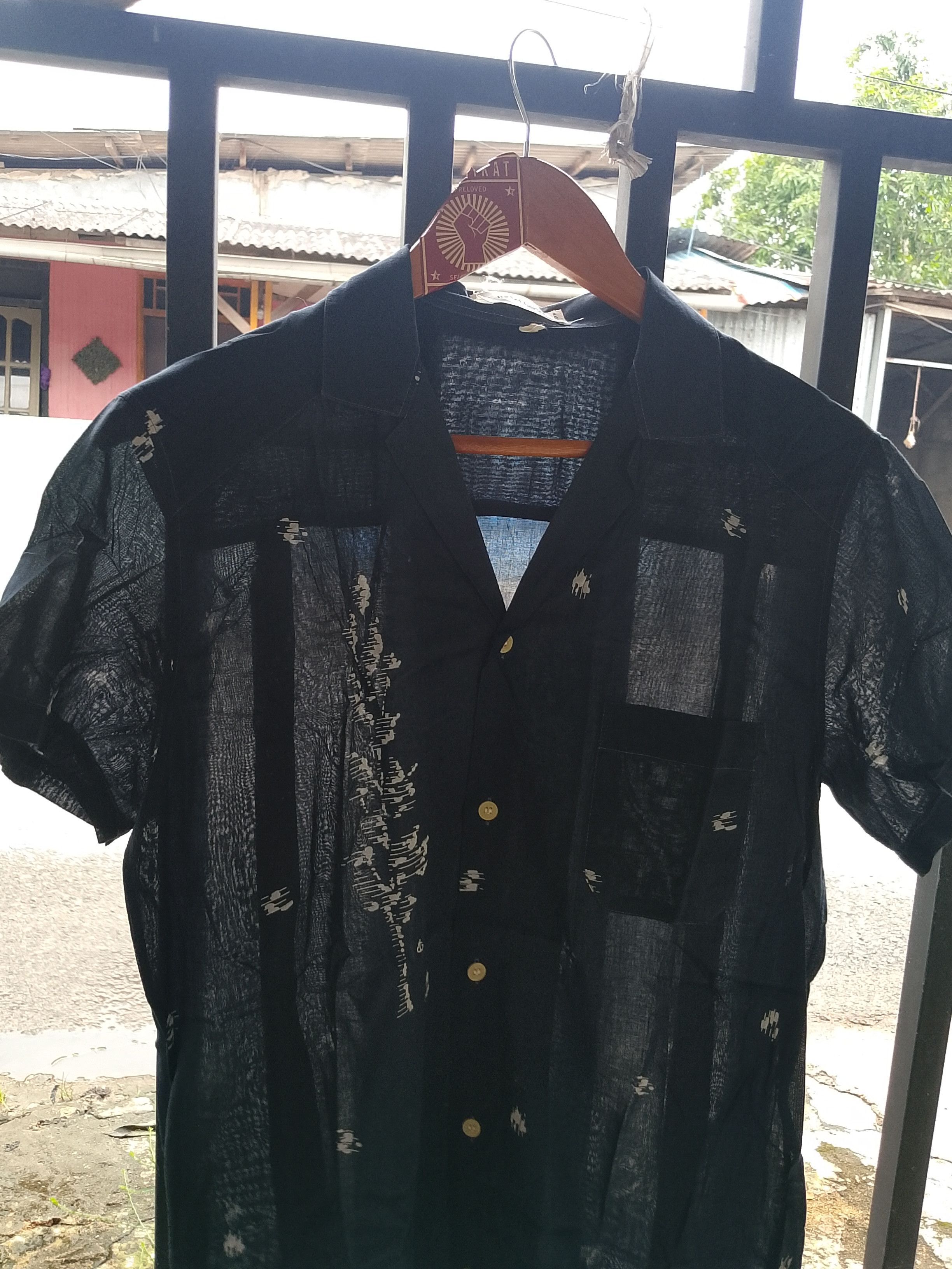 Vintage Michel Bertioux Circa 80s ​90s France Cuban Collar Shirt Size US M / EU 48-50 / 2 - 7 Thumbnail