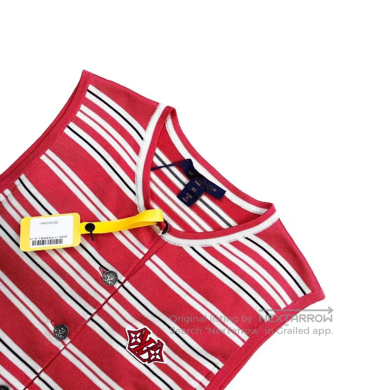 Louis Vuitton Louis Vuitton Striped print sleeveless vest| Size XS / US 0-2 / IT 36-38 - 3 Thumbnail