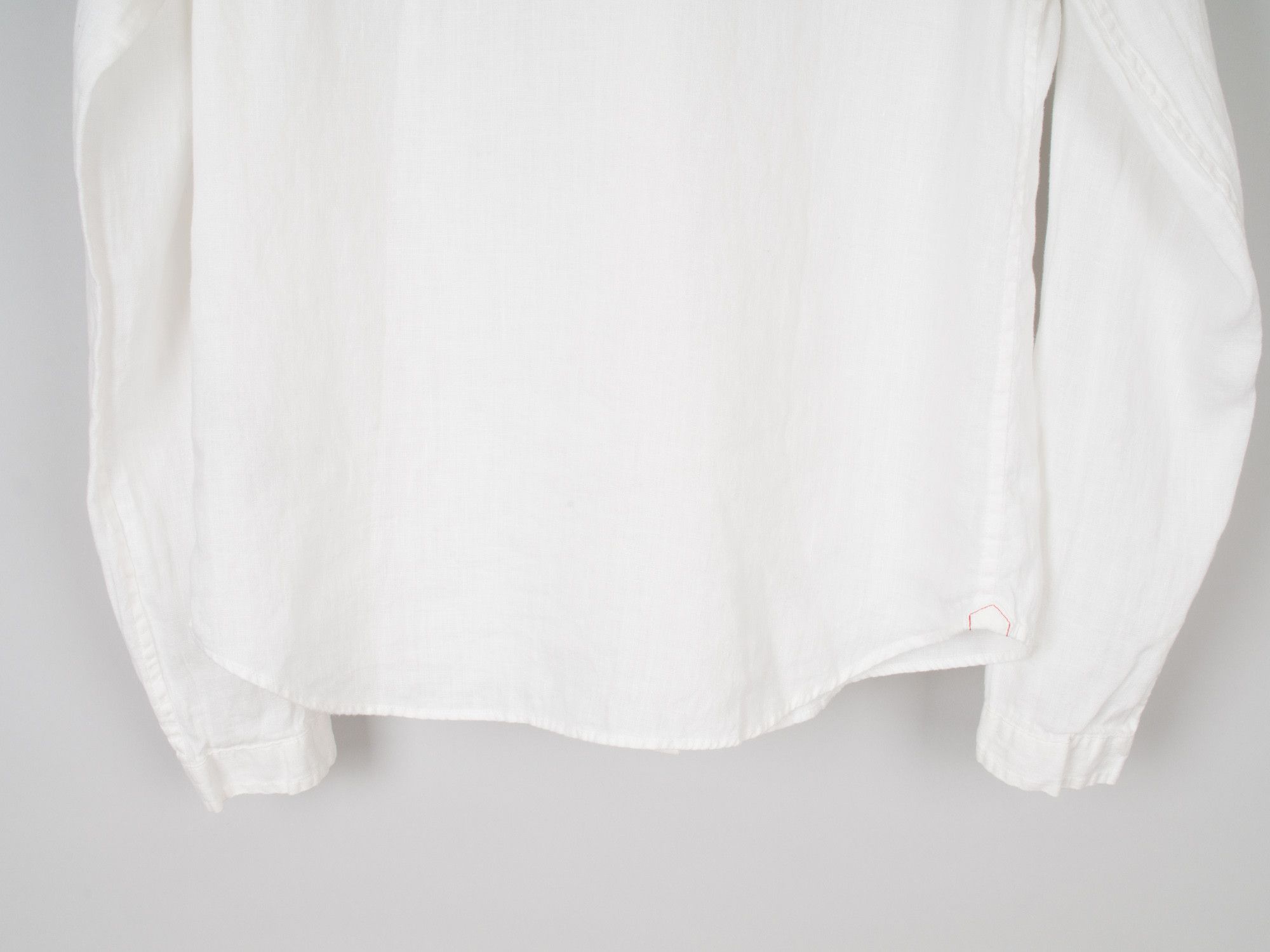 Uniqlo French Linen Round Collar Button Up Shirt Size S / US 4 / IT 40 - 6 Thumbnail