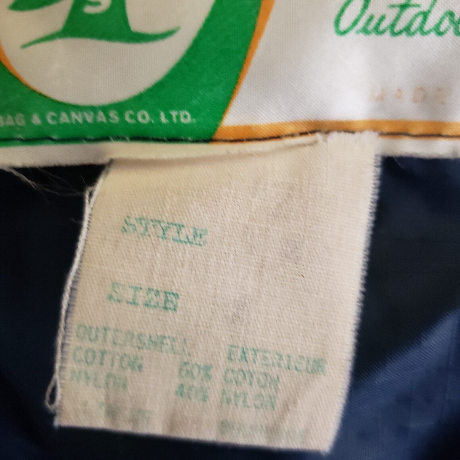 Vintage Vtg Woods Goose Co. Down Puffer Jacket Parka L Cargo Navy Size US L / EU 52-54 / 3 - 7 Thumbnail