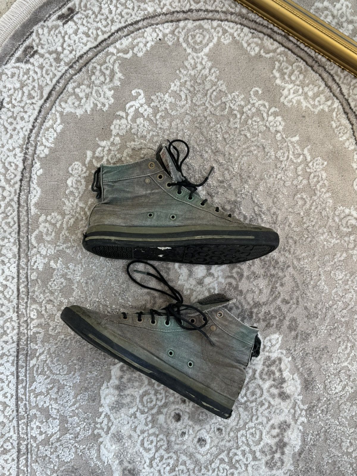 Diesel Vintage 90's Diesel Distressed Sneakers Washed Faded Shoes Size US 8 / EU 41 - 3 Thumbnail